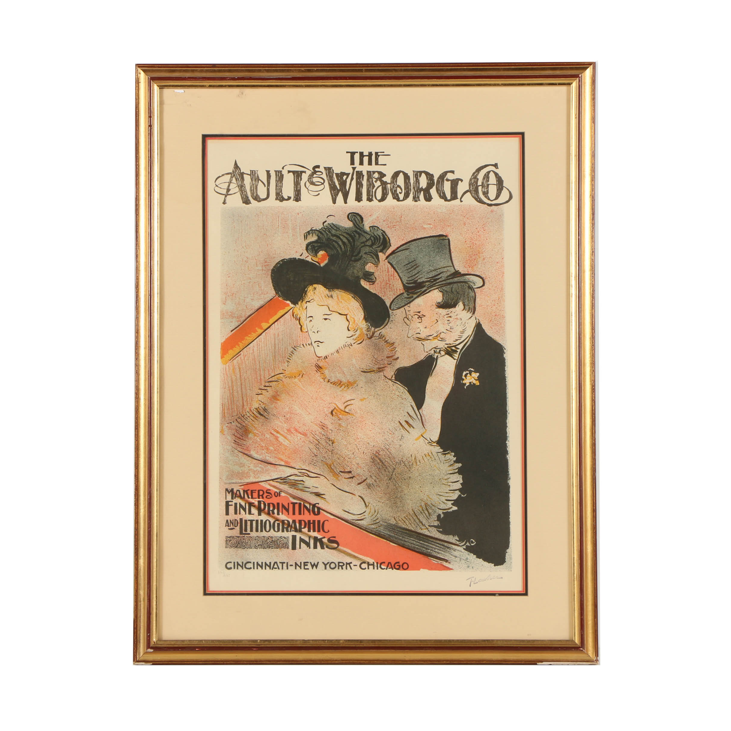 Limited Edition Lithograph After Henri de Toulouse-Lautrec's "Au Concert"