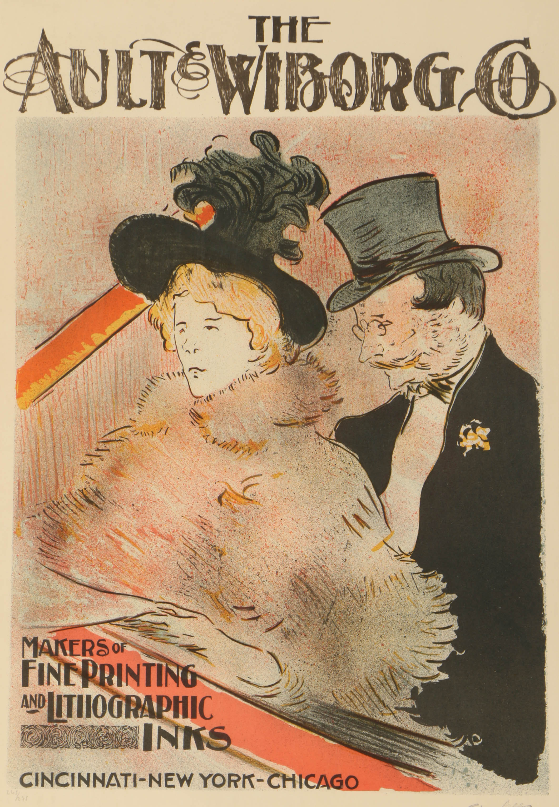 Limited Edition Lithograph After Henri de Toulouse-Lautrec's "Au Concert"