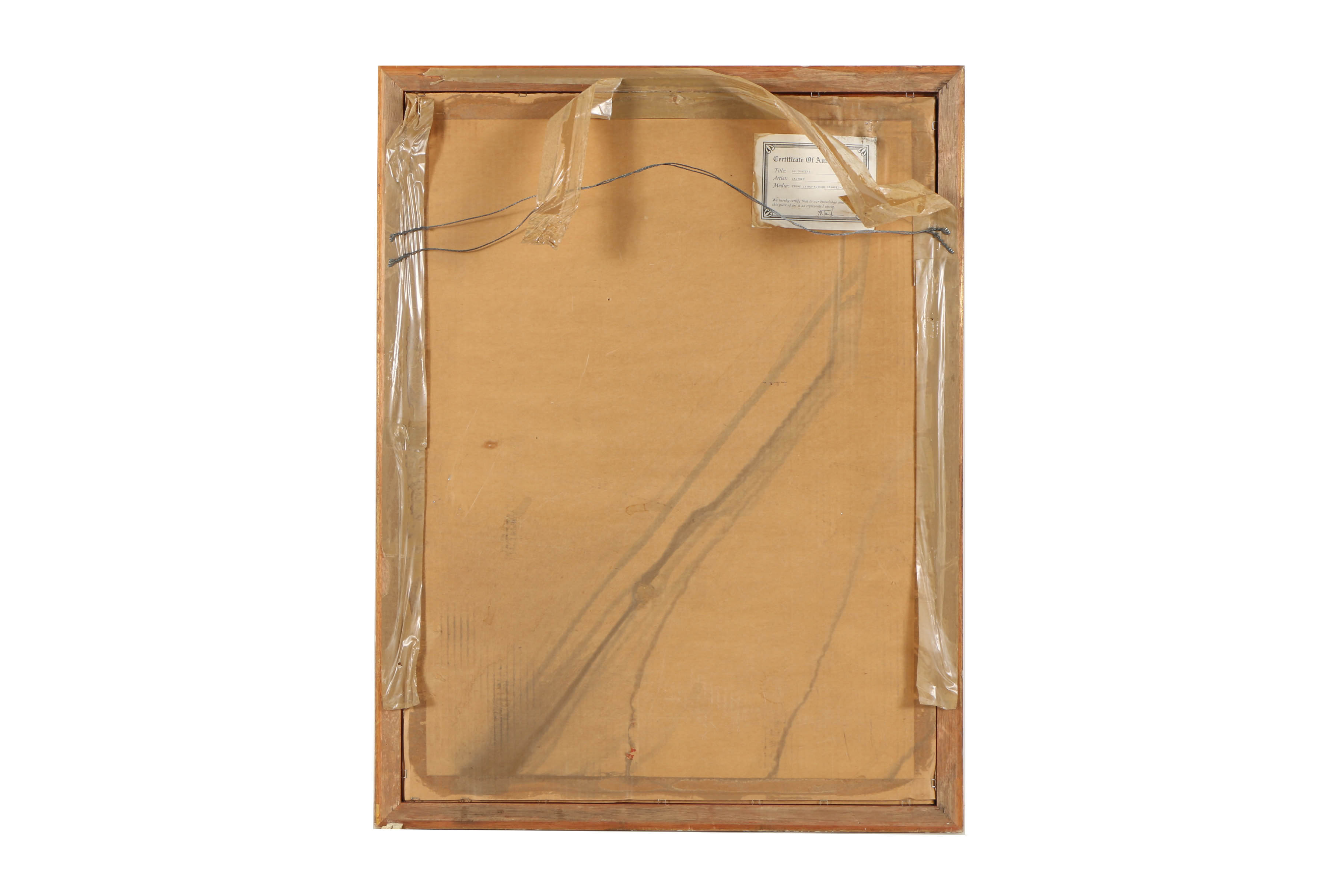 Limited Edition Lithograph After Henri de Toulouse-Lautrec's "Au Concert"