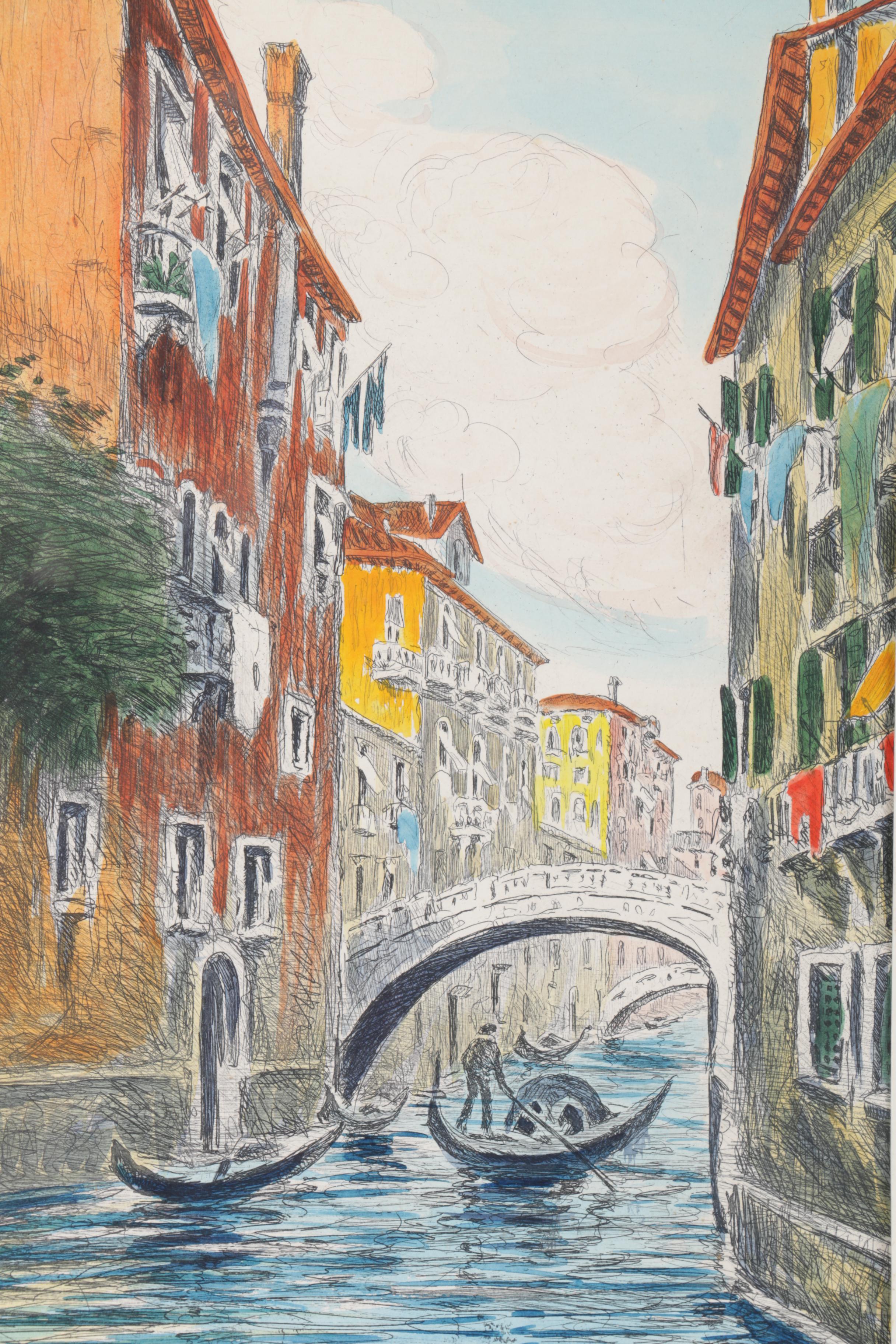 Colored Etching on Paper