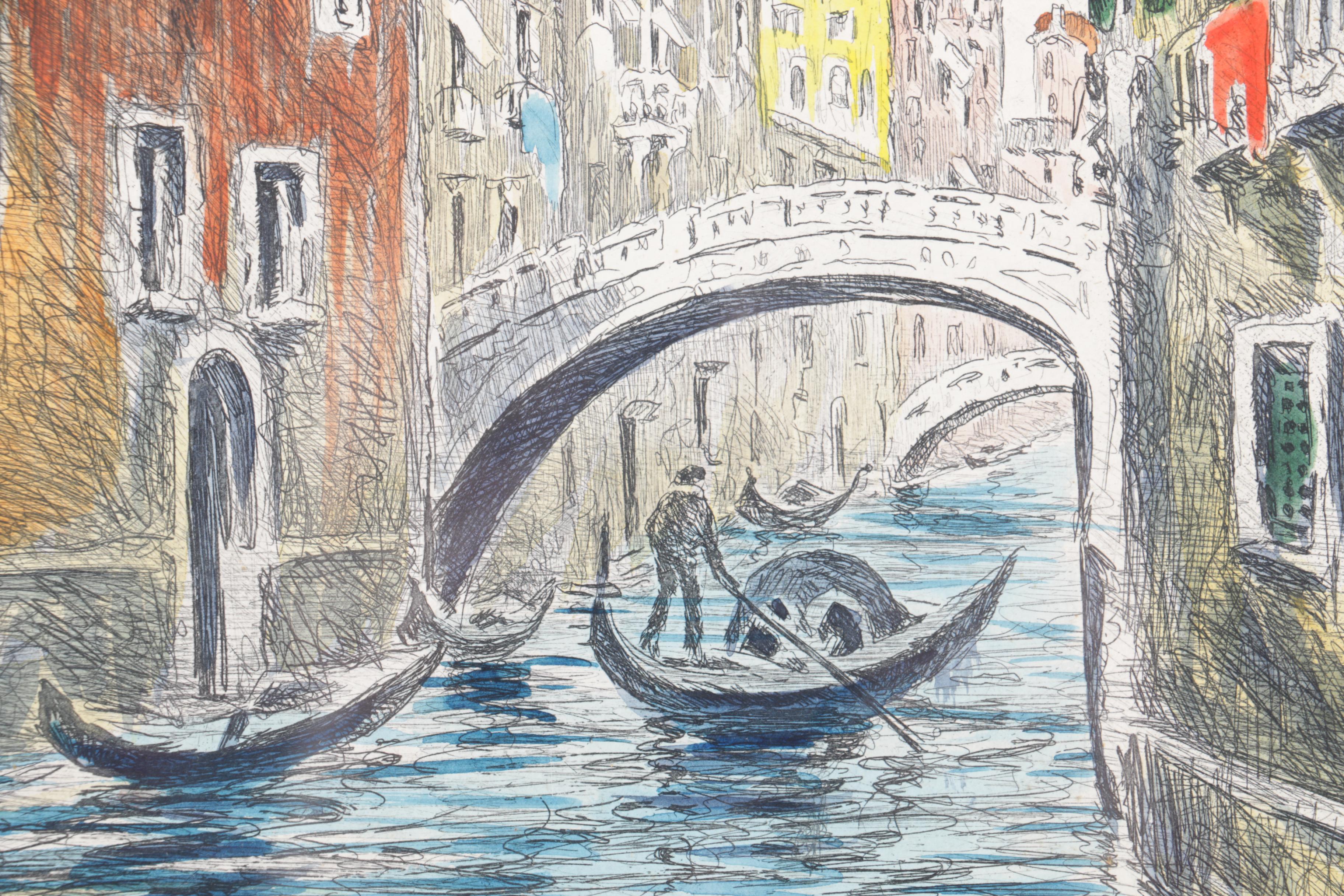 Colored Etching on Paper