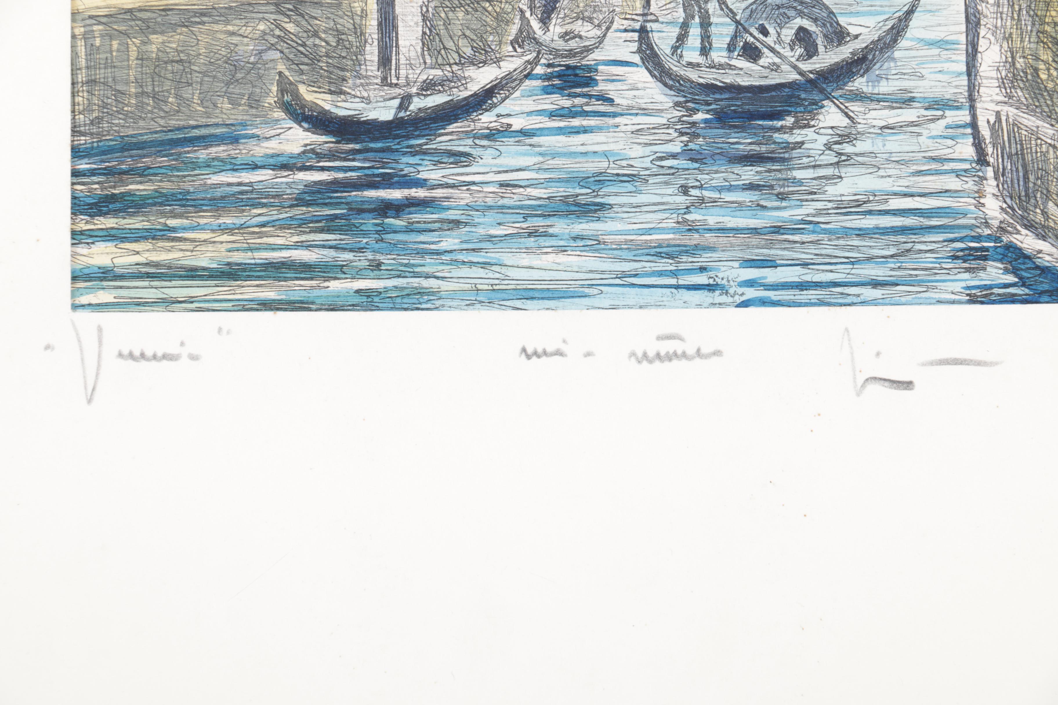 Colored Etching on Paper