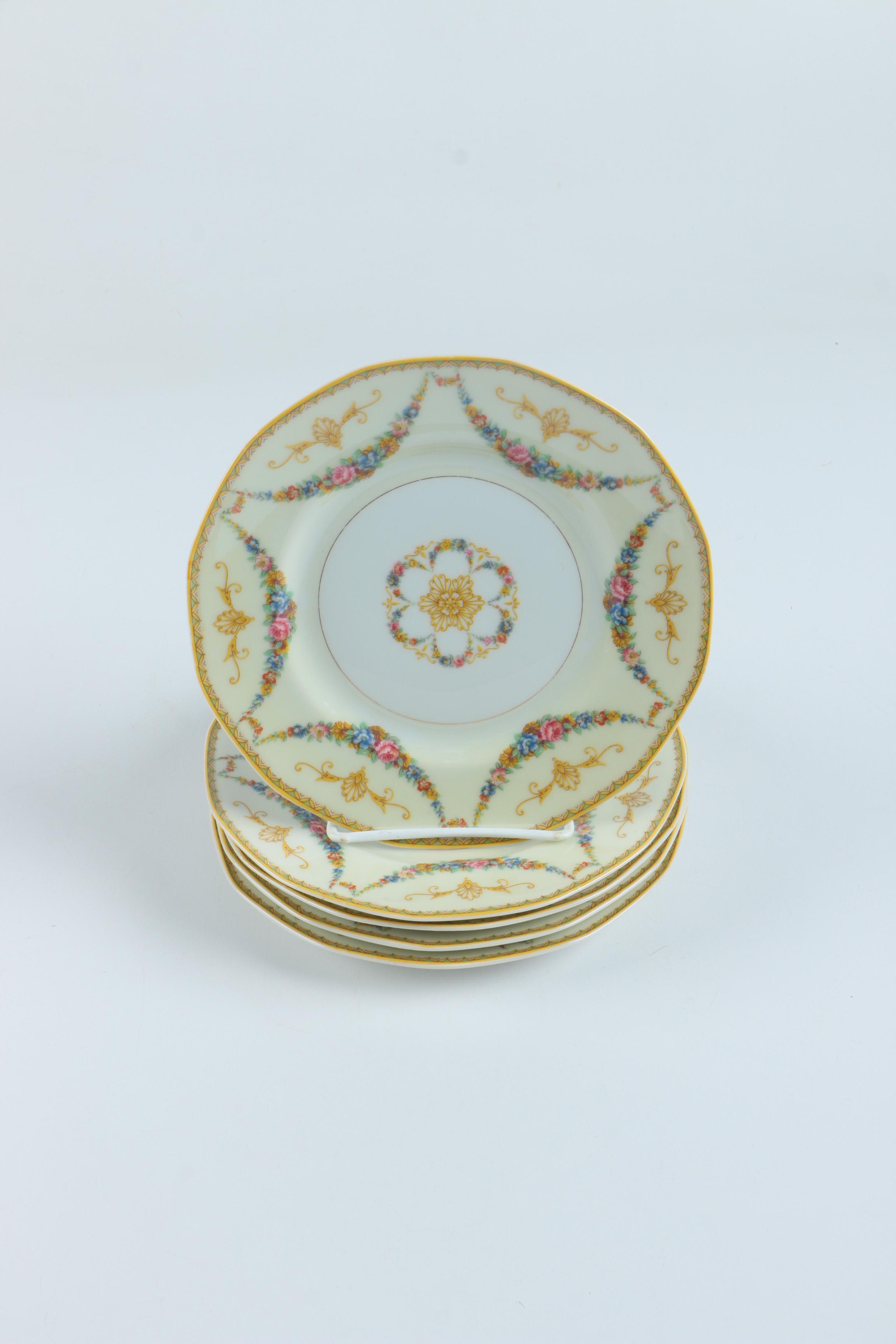 Vintage Haviland "Pallas" Limoges Porcelain Dessert Plates