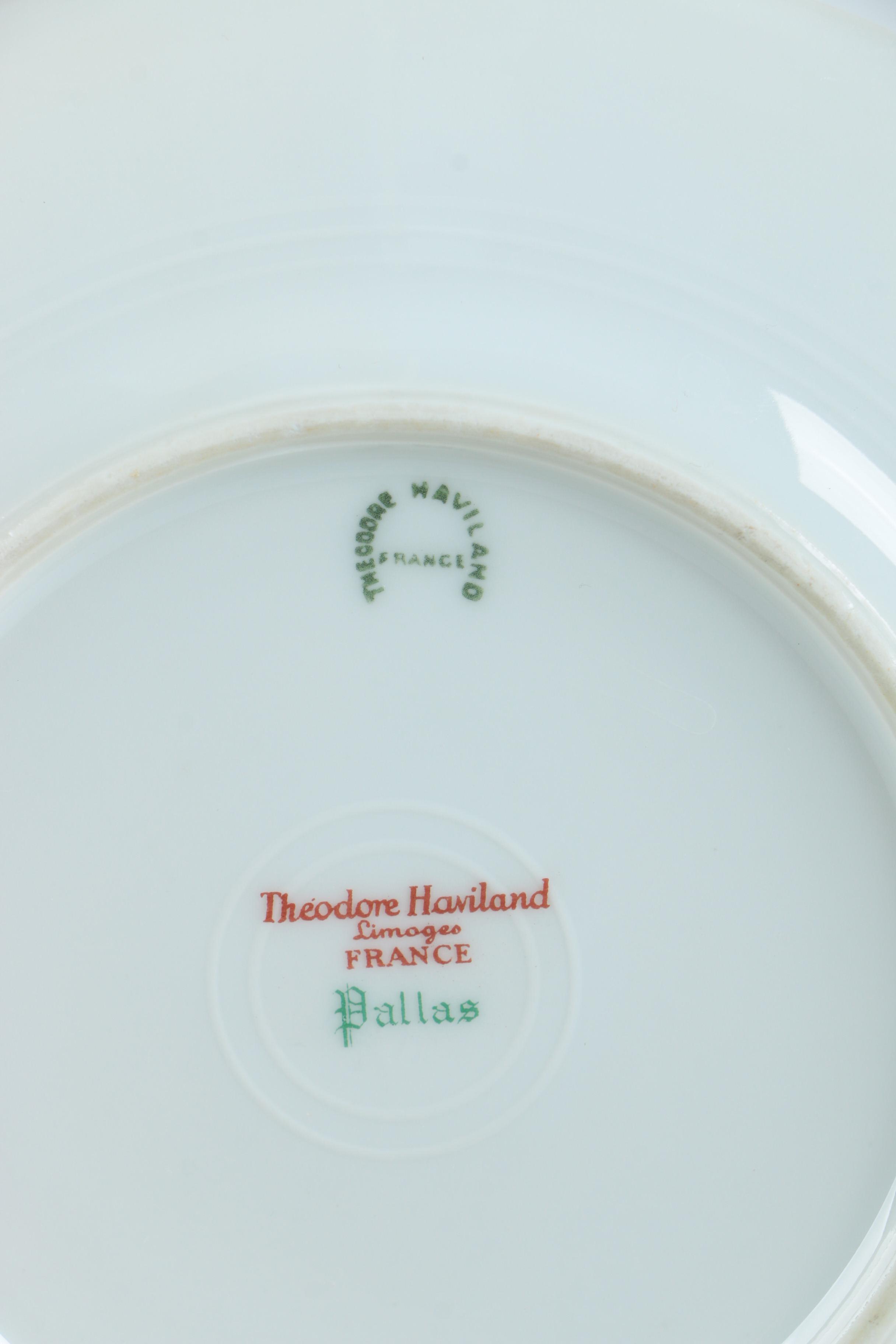 Vintage Haviland "Pallas" Limoges Porcelain Dessert Plates