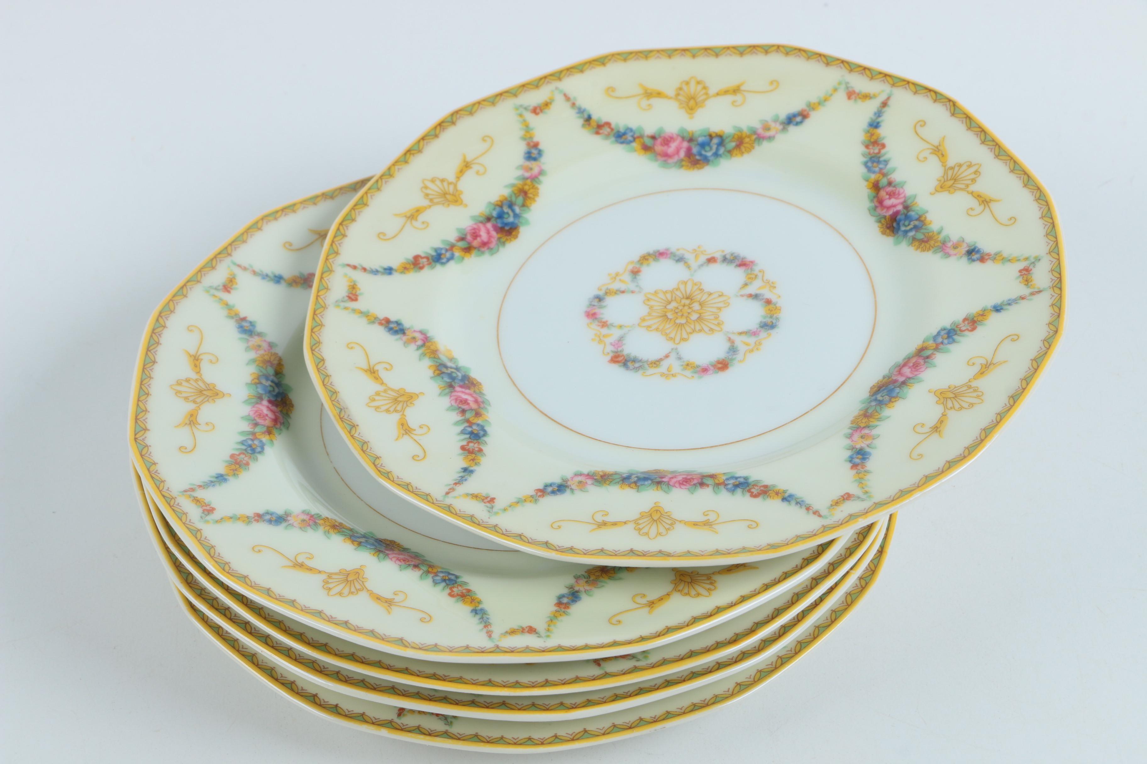 Vintage Haviland "Pallas" Limoges Porcelain Dessert Plates