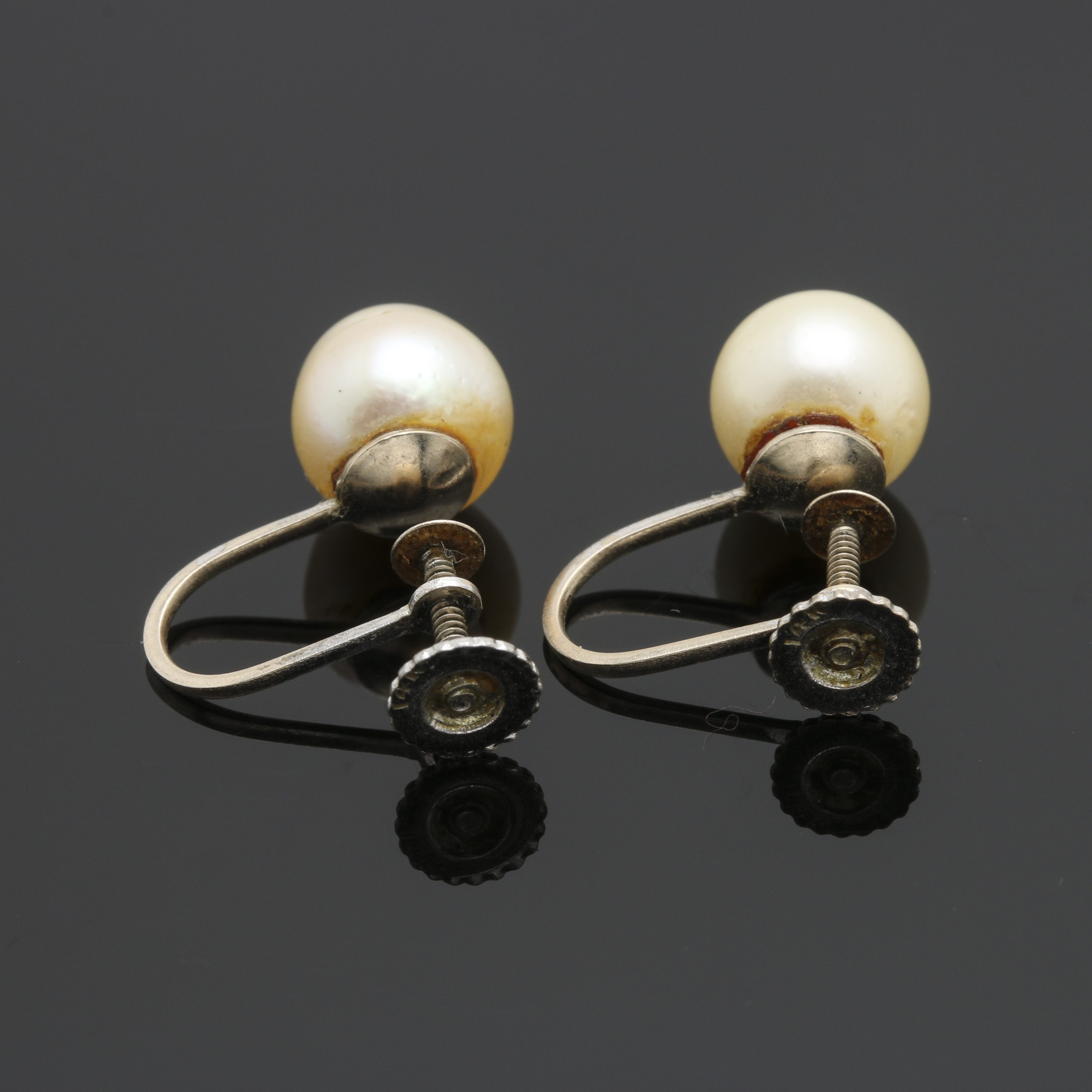 14K Yellow and White Gold Cultured Pearl and Diamond Pin and Earring Selection