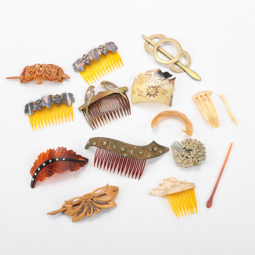 Vintage Hair Combs and Accessories