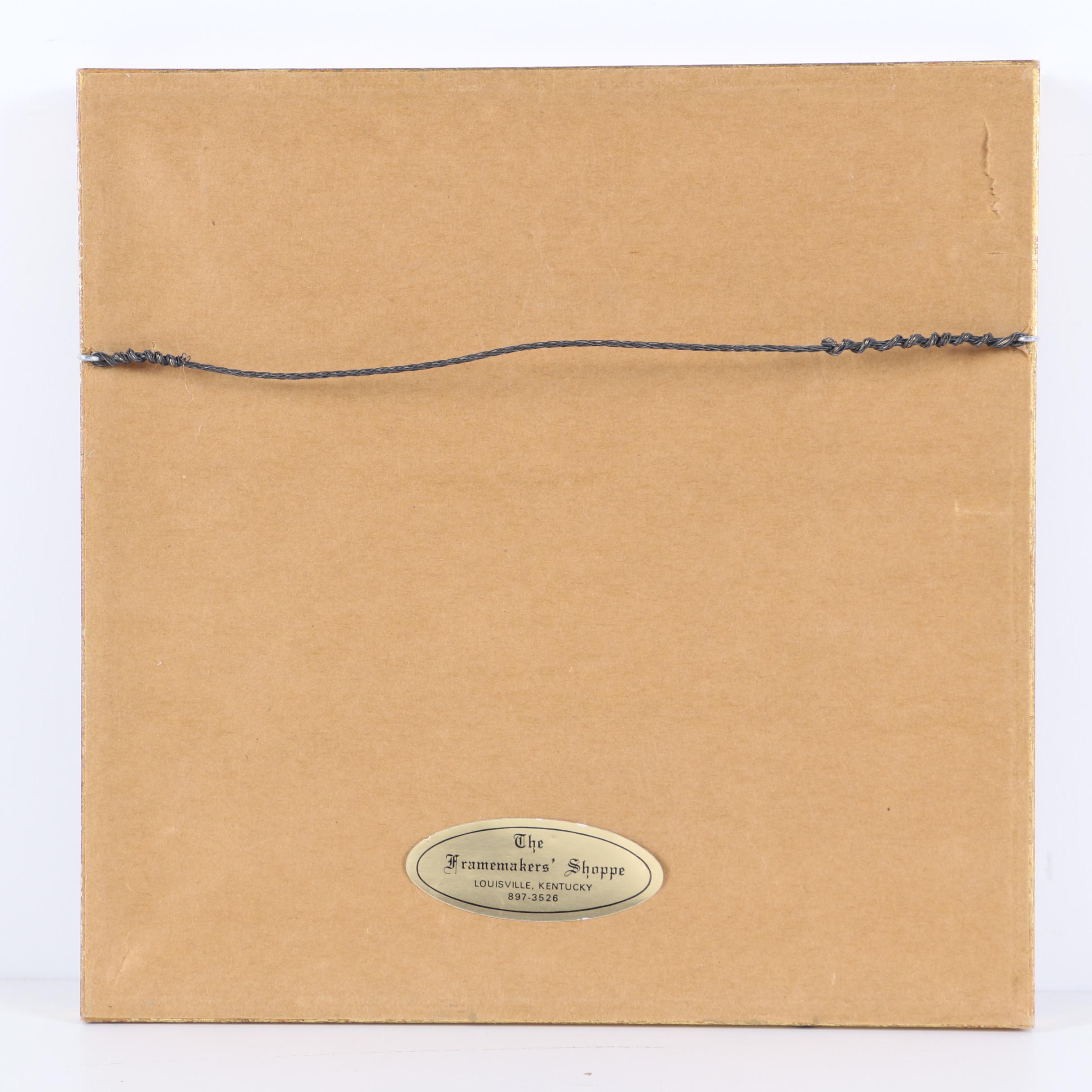 J.E. Fischer Limited Edition Still Life Etching on Paper "Tiffany"