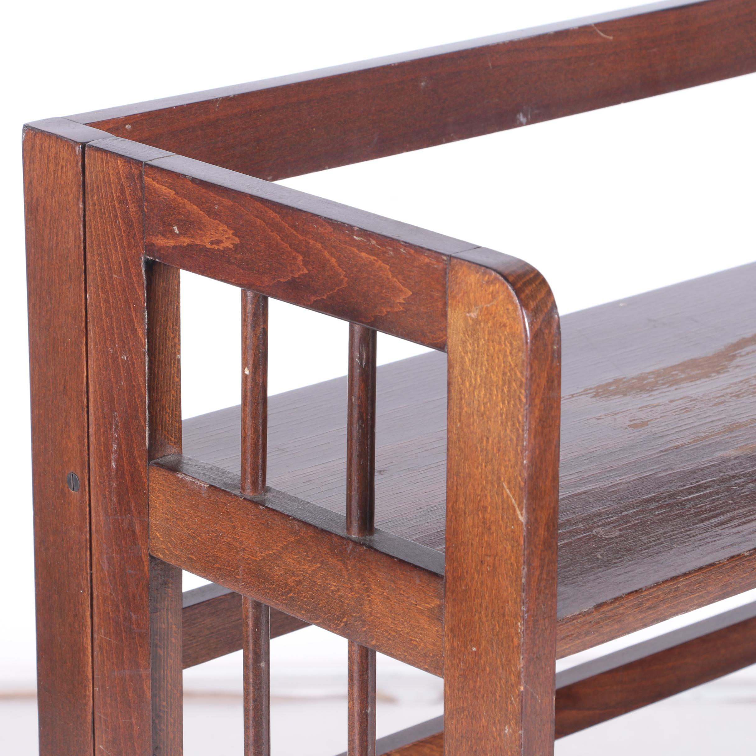 Collapsible Walnut Bookcase