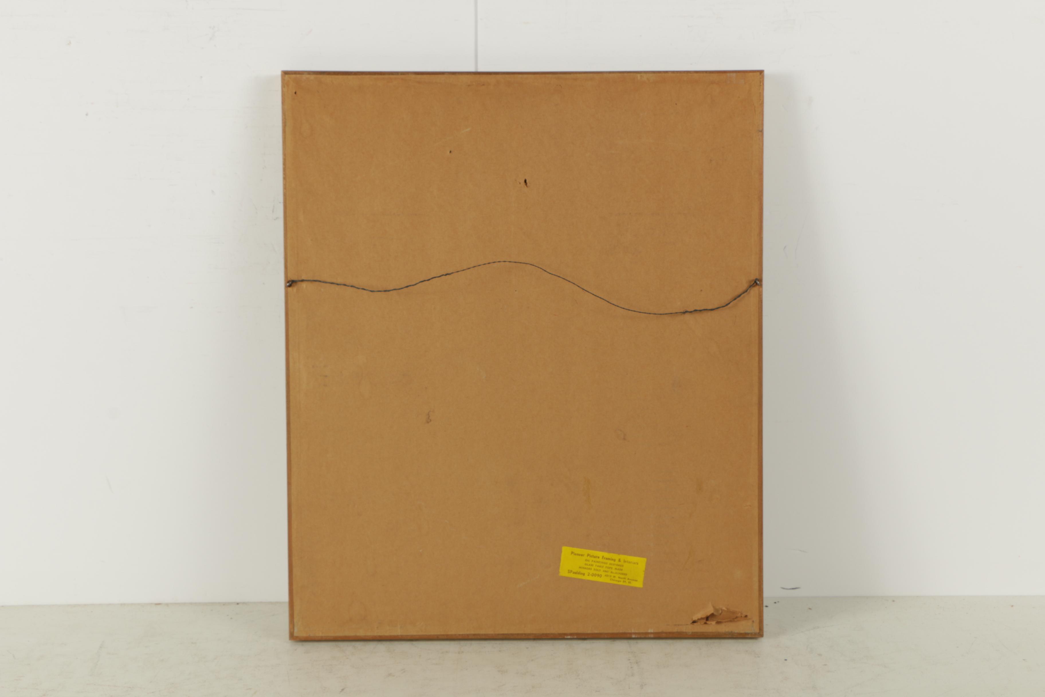 Gouache Painting of a City Street