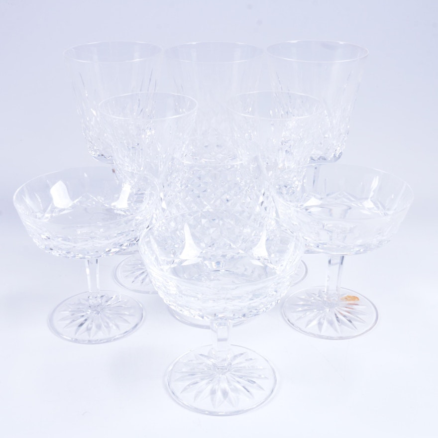 Waterford Crystal "Lismore" and "Alana" Glasses