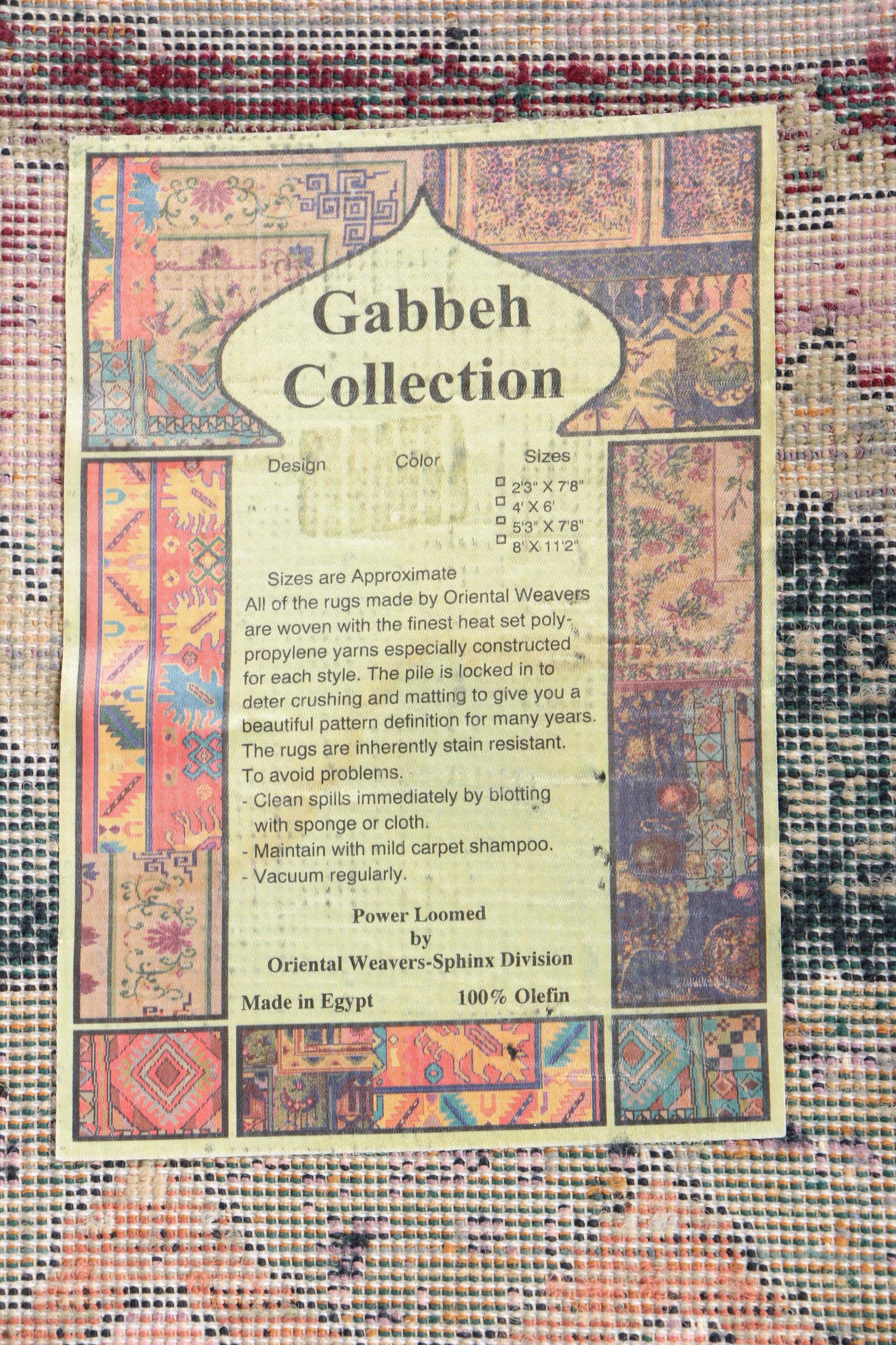 Power-Loomed Egyptian "Gabbeh" Area Rug by Oriental Weavers