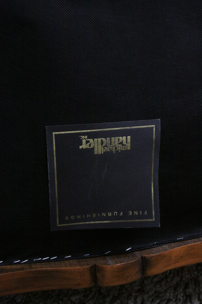 Michael Handler Arm Chairs and Ottoman