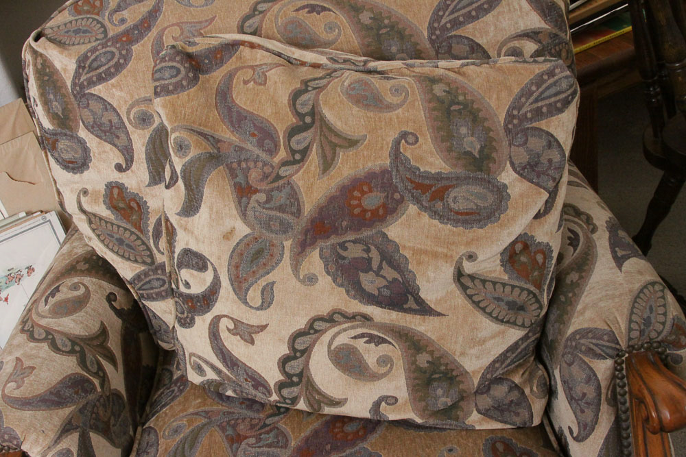 Michael Handler Arm Chairs and Ottoman