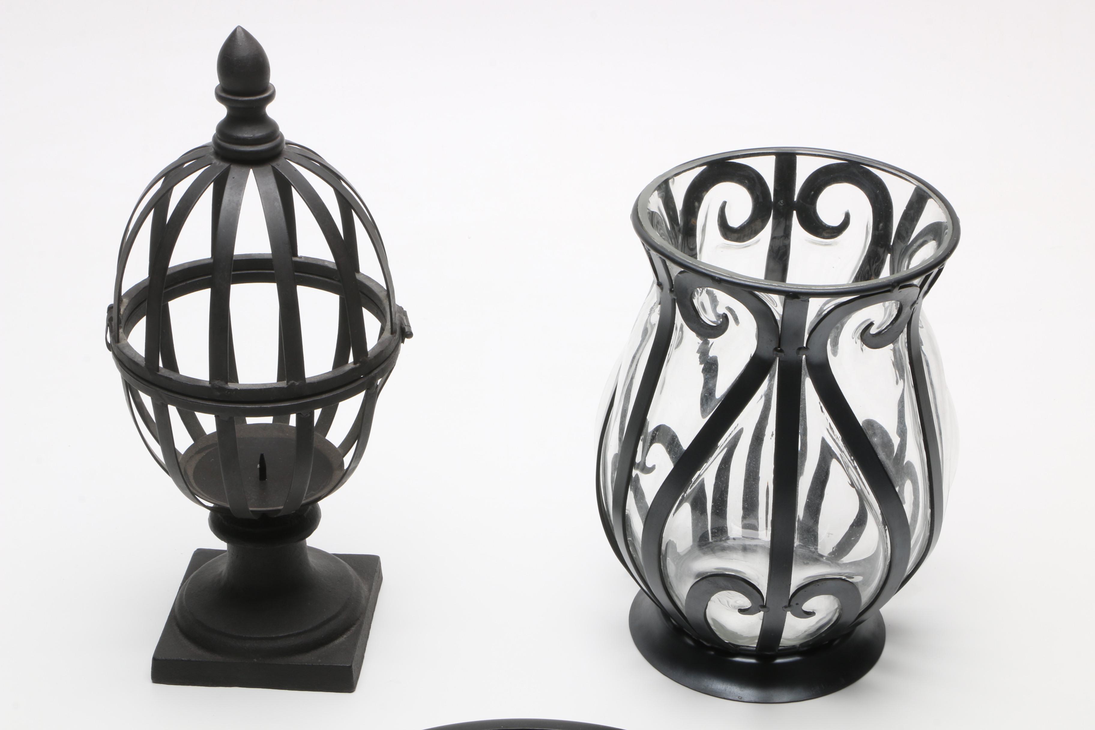 Metal and Glass Decor