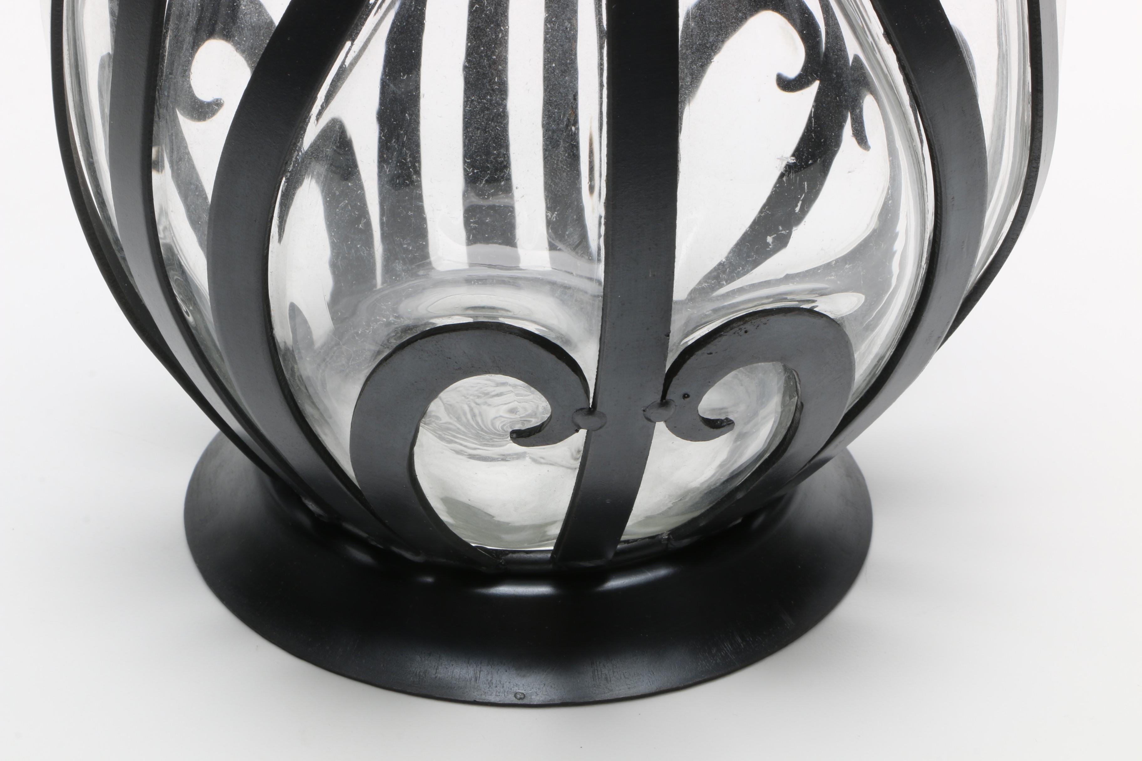 Metal and Glass Decor