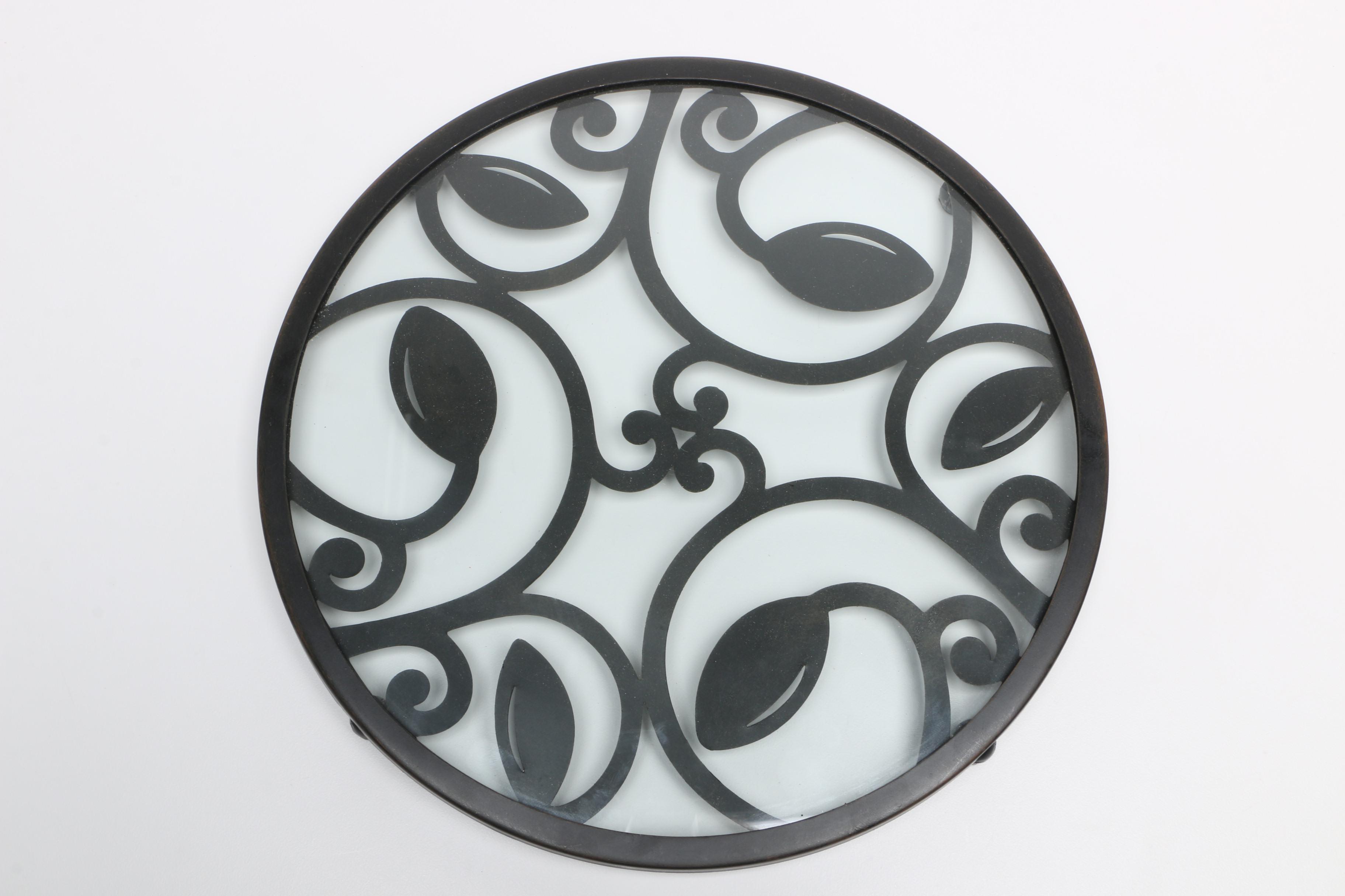 Metal and Glass Decor