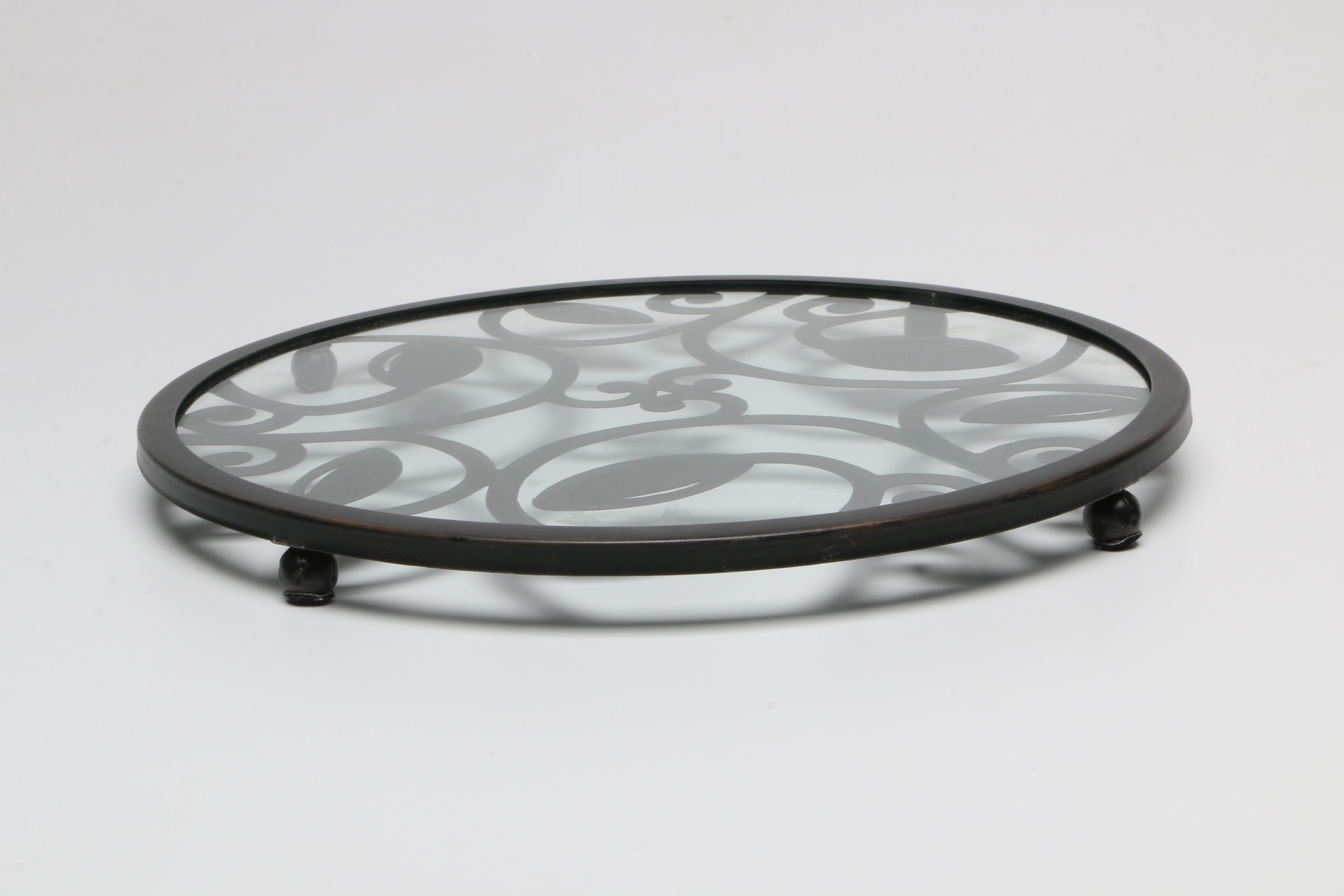 Metal and Glass Decor