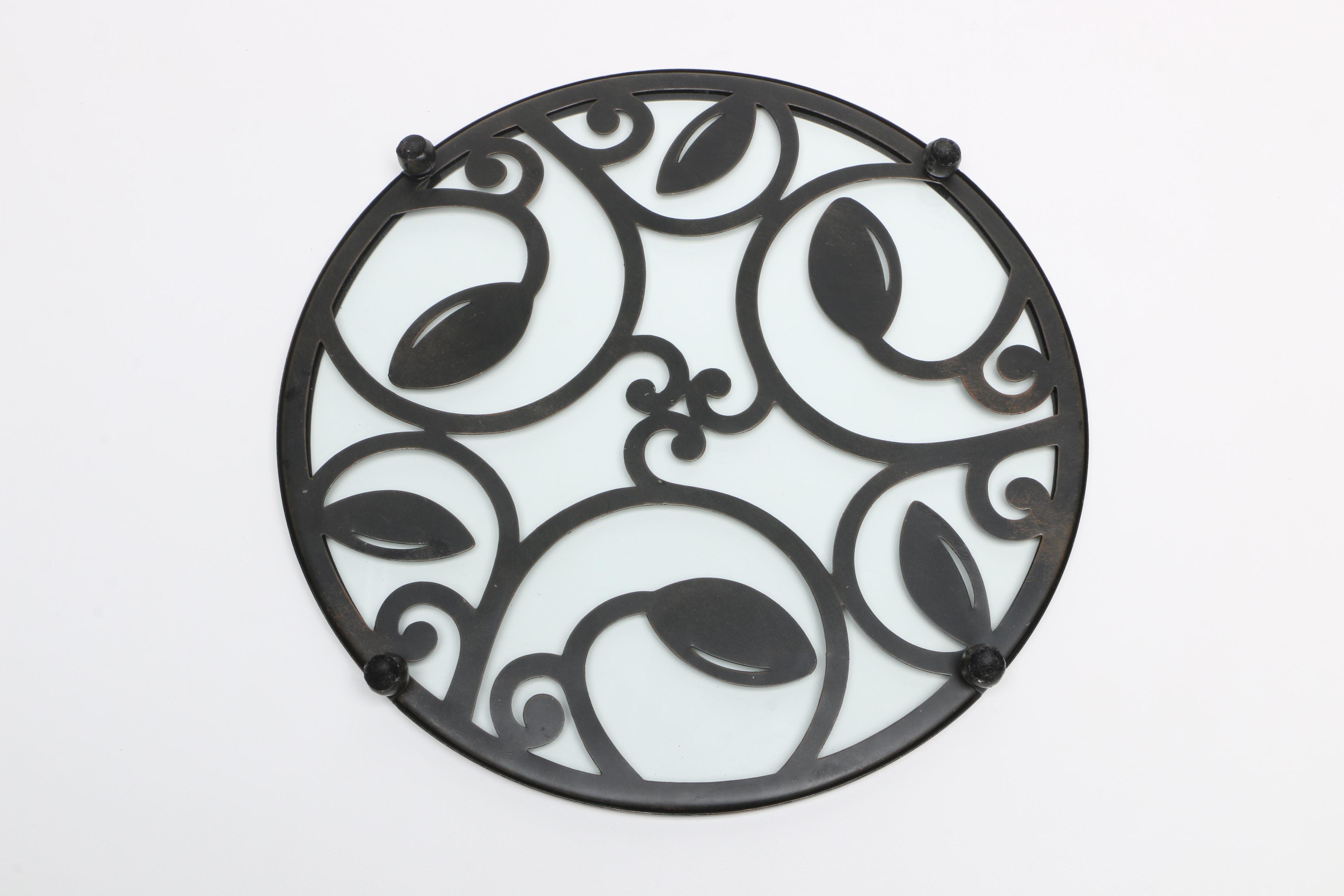 Metal and Glass Decor