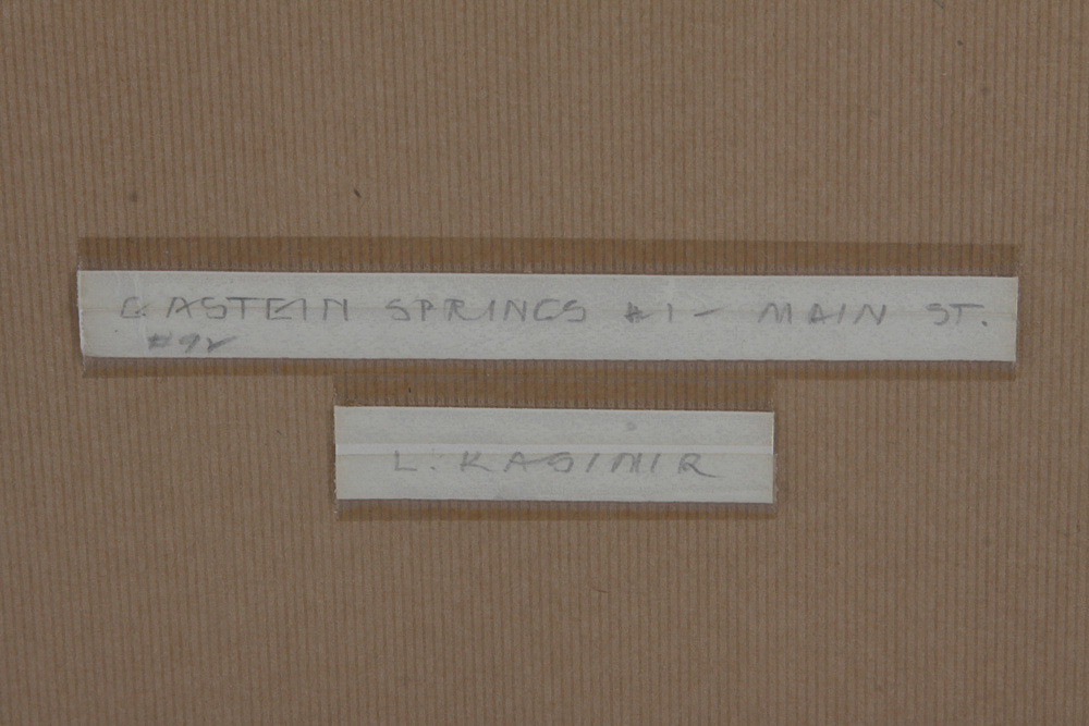 Luigi Kasimir Etching "Bad Gastein, Main Street"