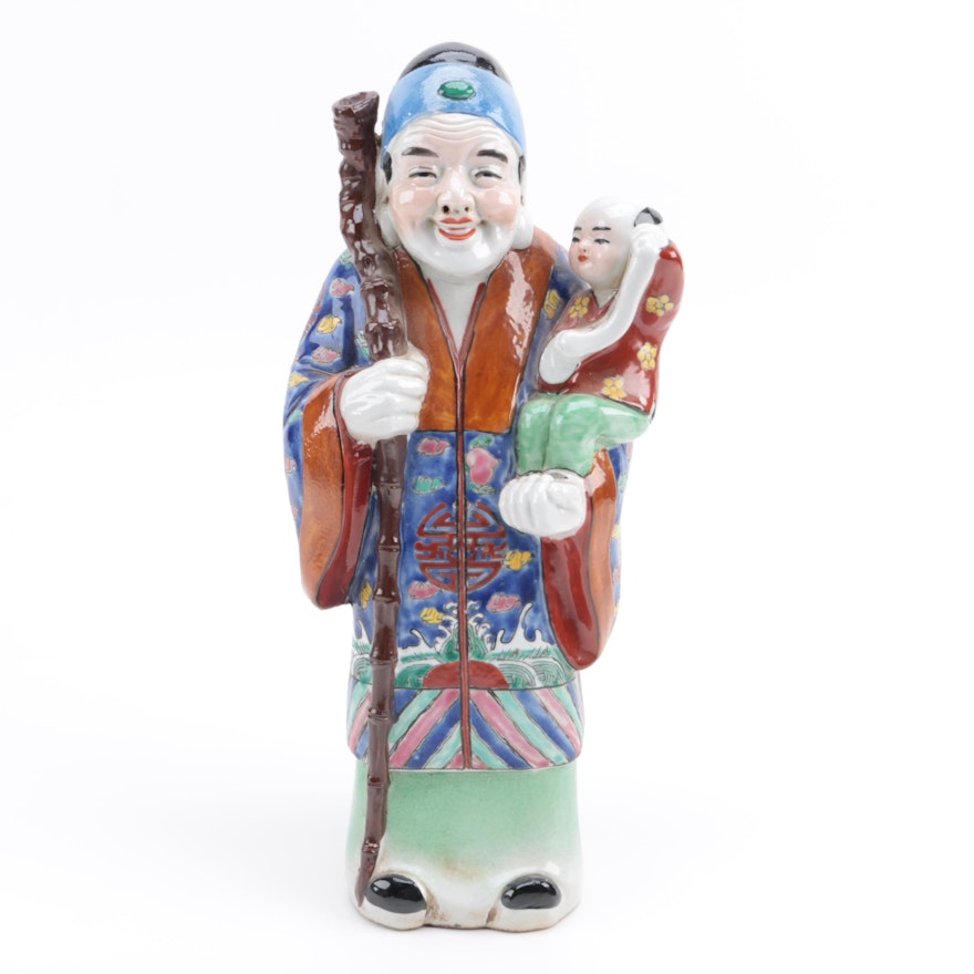 Chinese Figure with Child