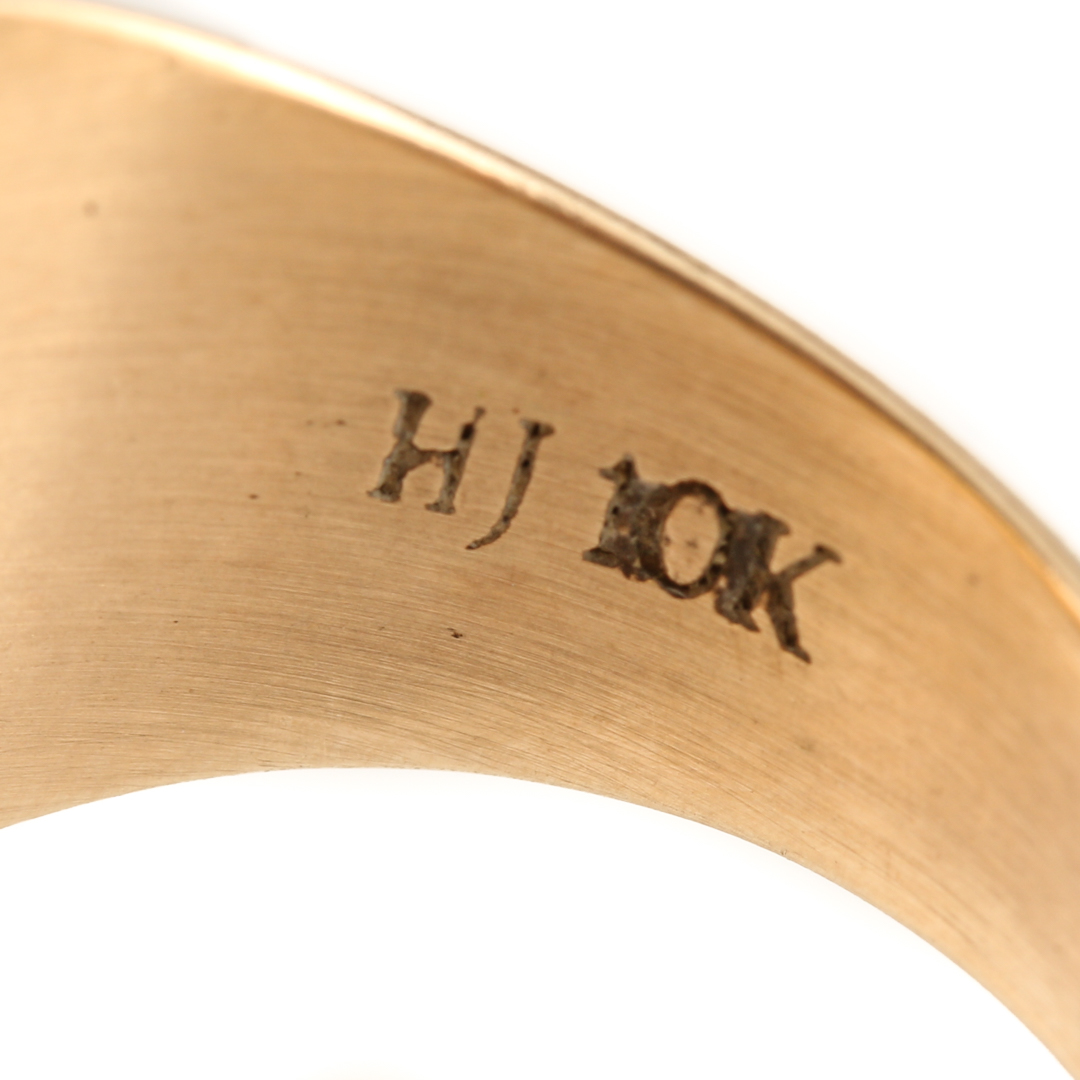 Herff Jones 10K Yellow Gold Spinel Class Ring