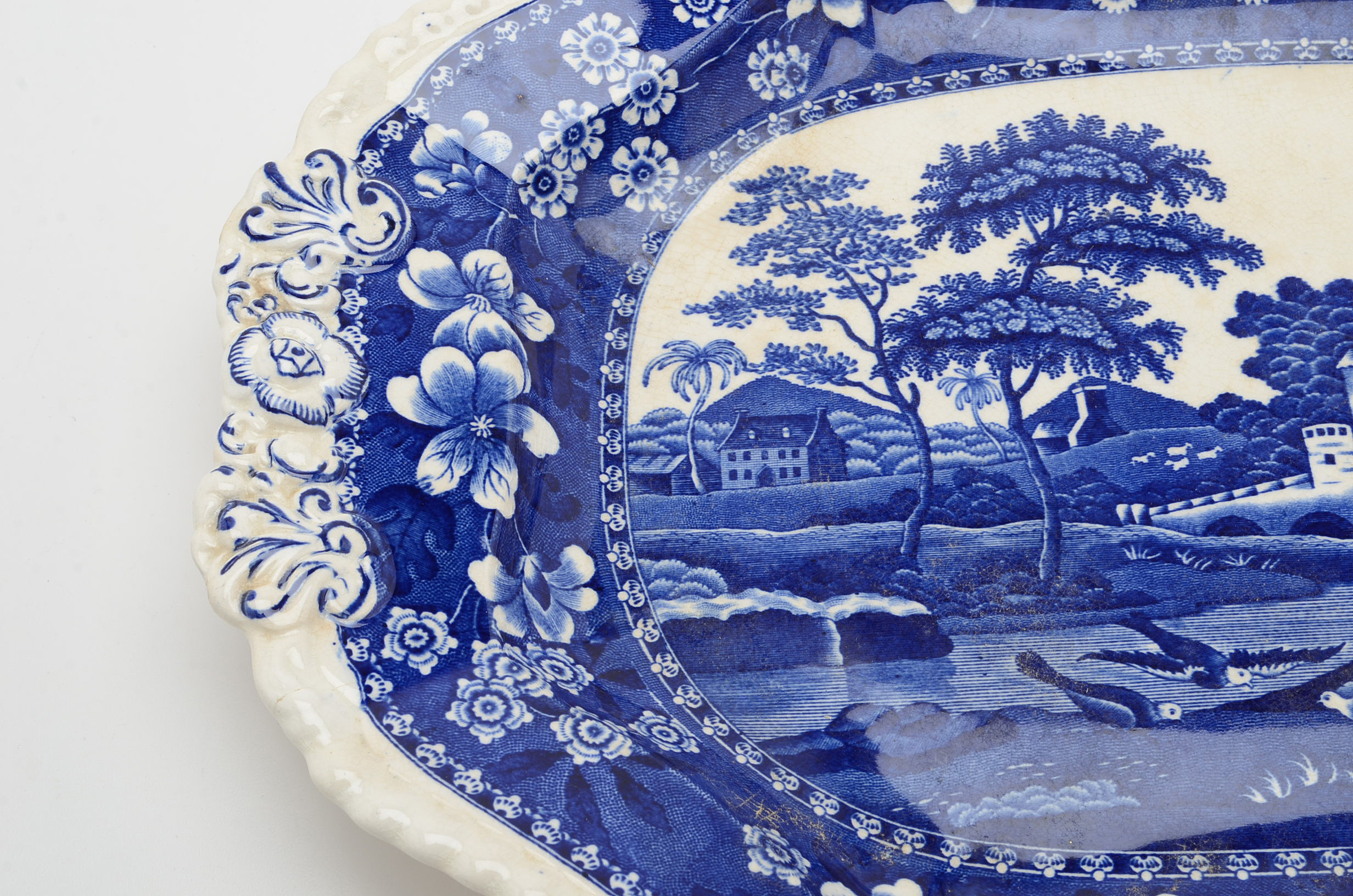 "Spode Tower"  Copeland Spode Transferware Soup Tureen, Tray  and White Ladle