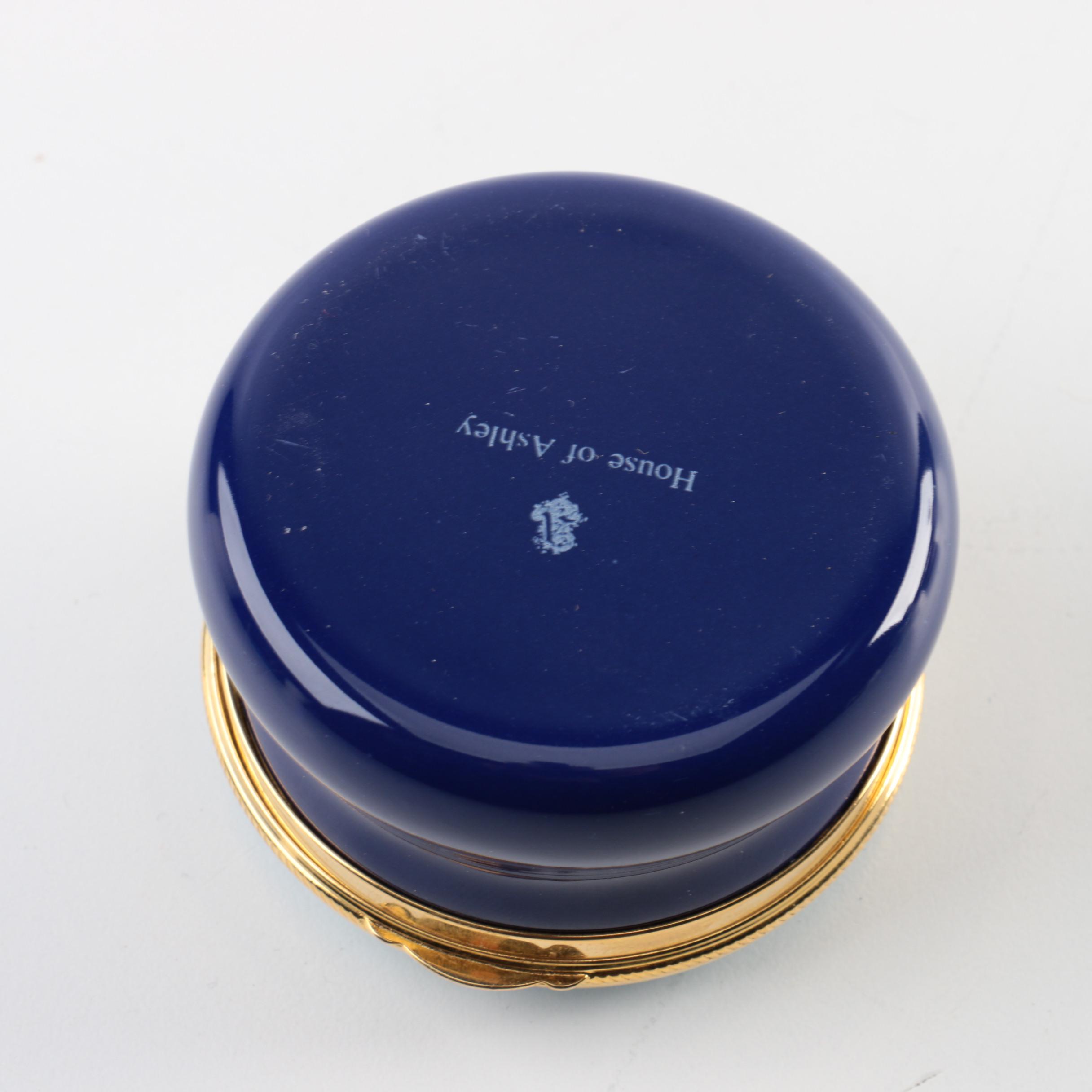 Limoges and Other Porcelain, Pewter and Enamel Trinket Boxes