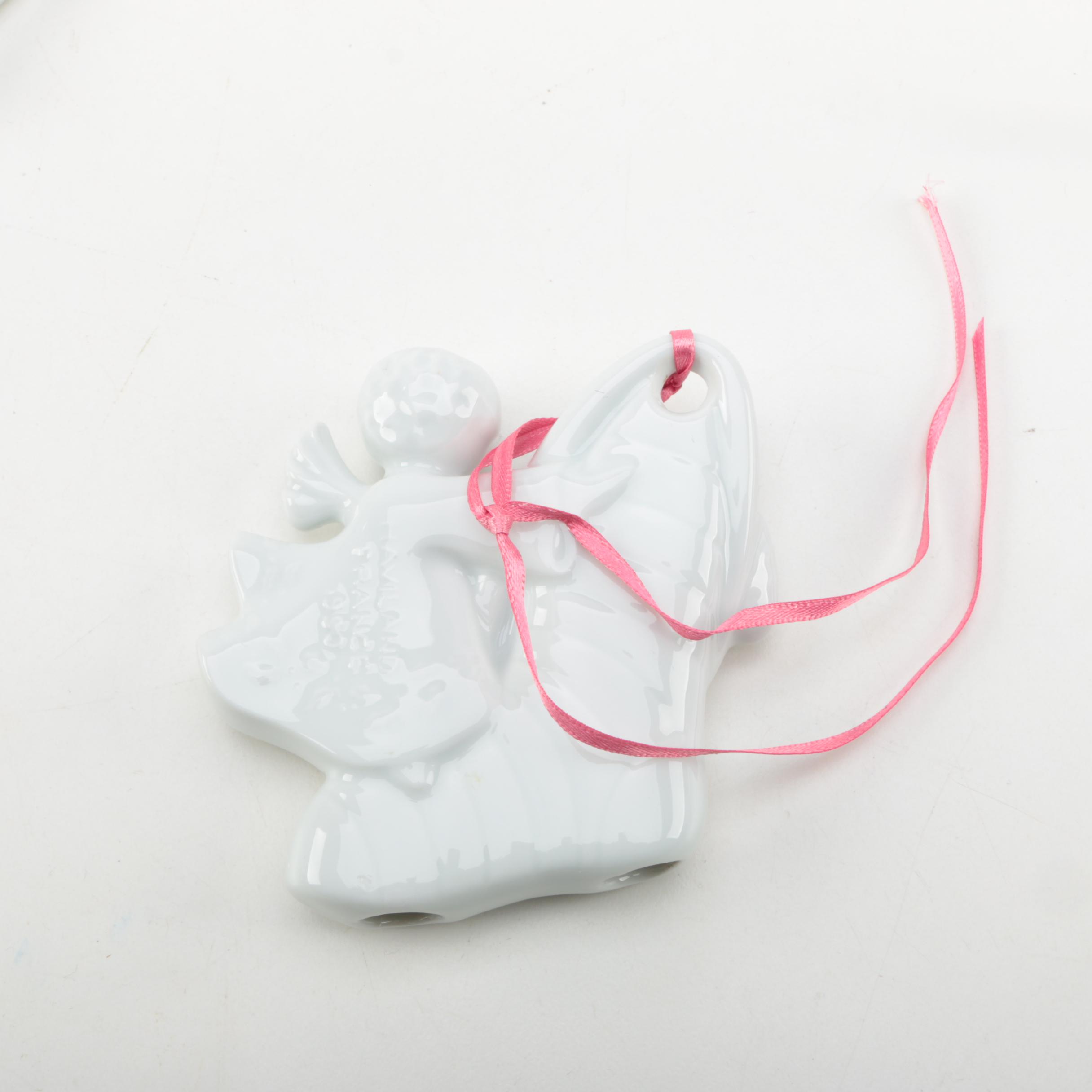 1970's Haviland Limoges Christmas Ornaments