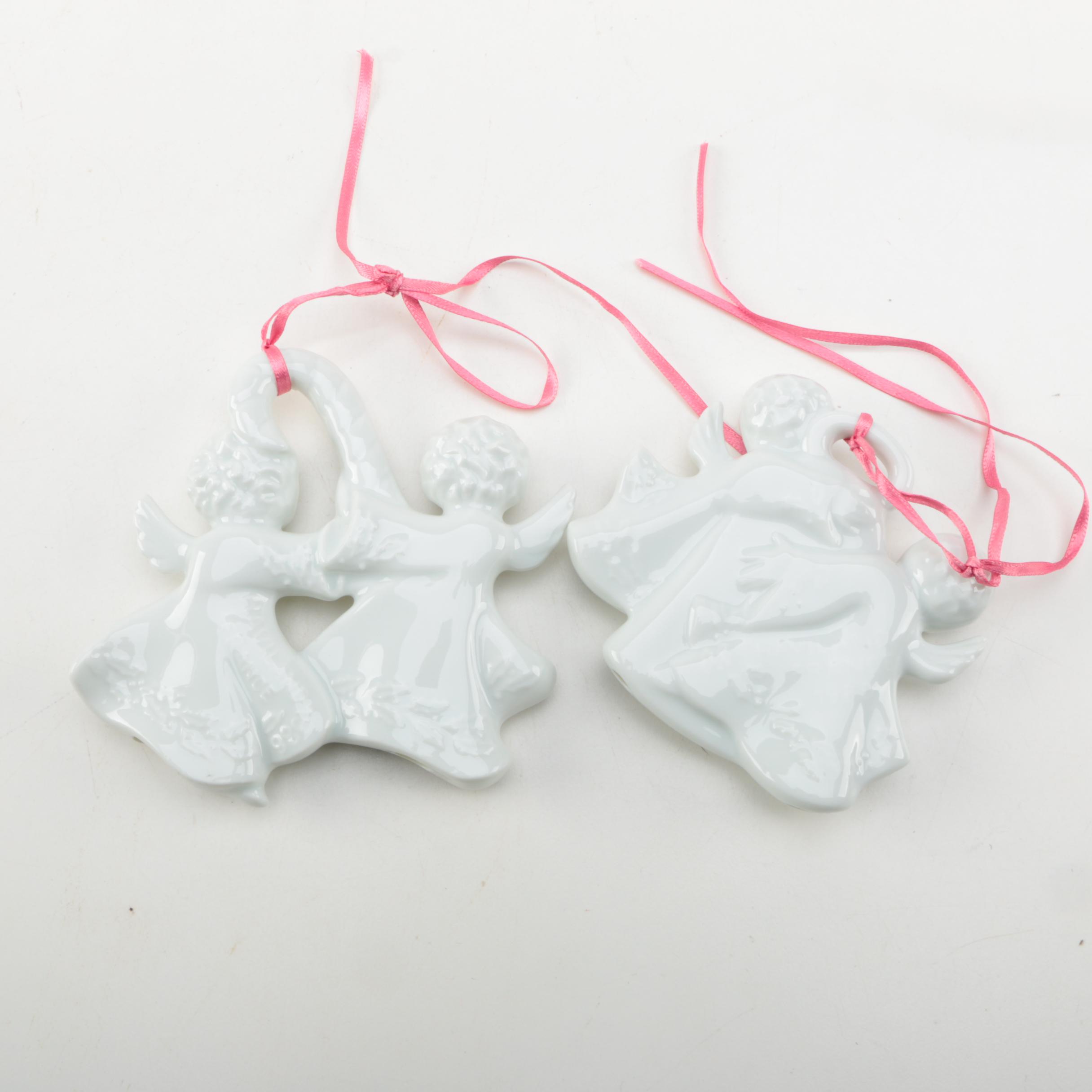 1970's Haviland Limoges Christmas Ornaments