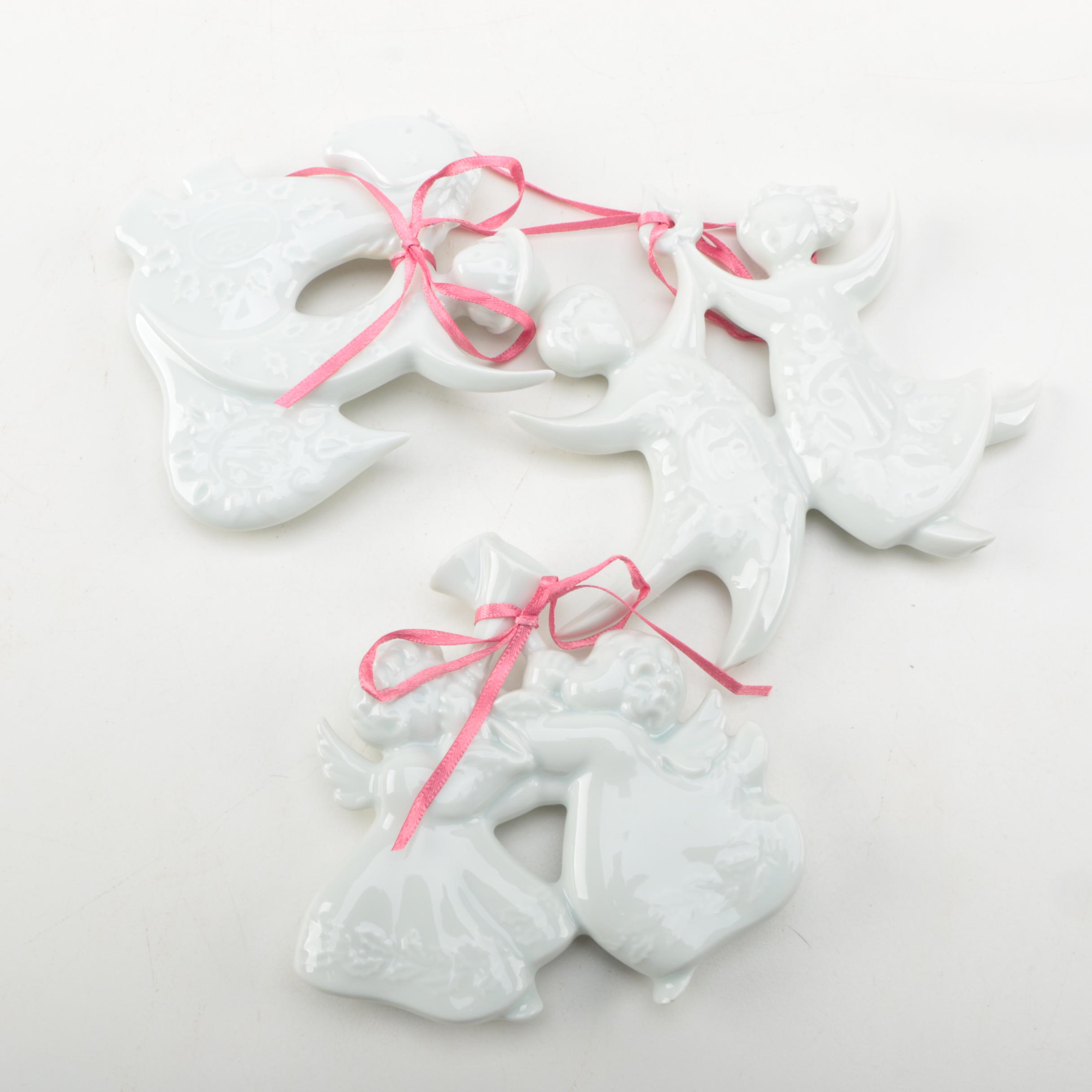 1970's Haviland Limoges Christmas Ornaments