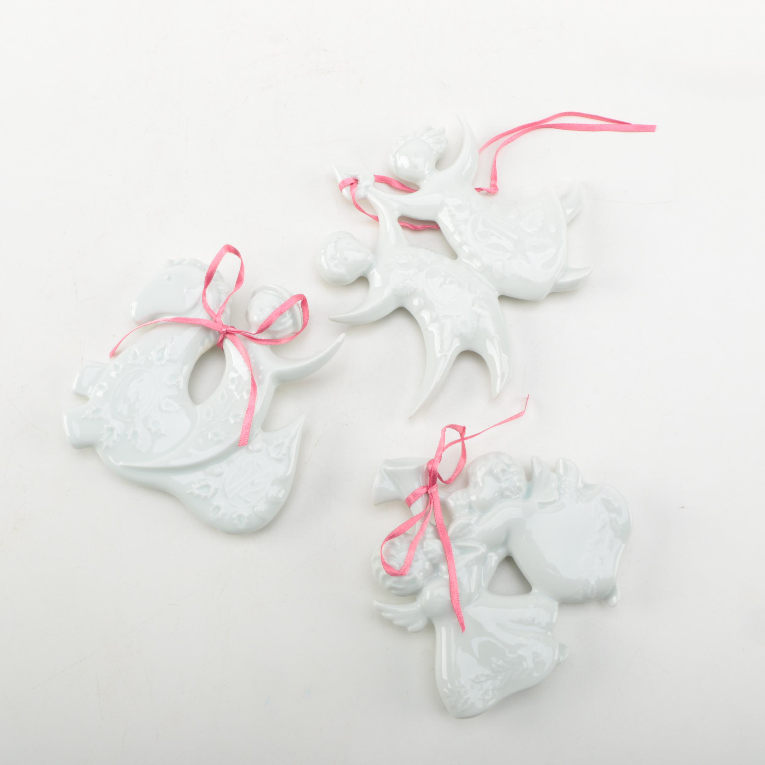 1970's Haviland Limoges Christmas Ornaments