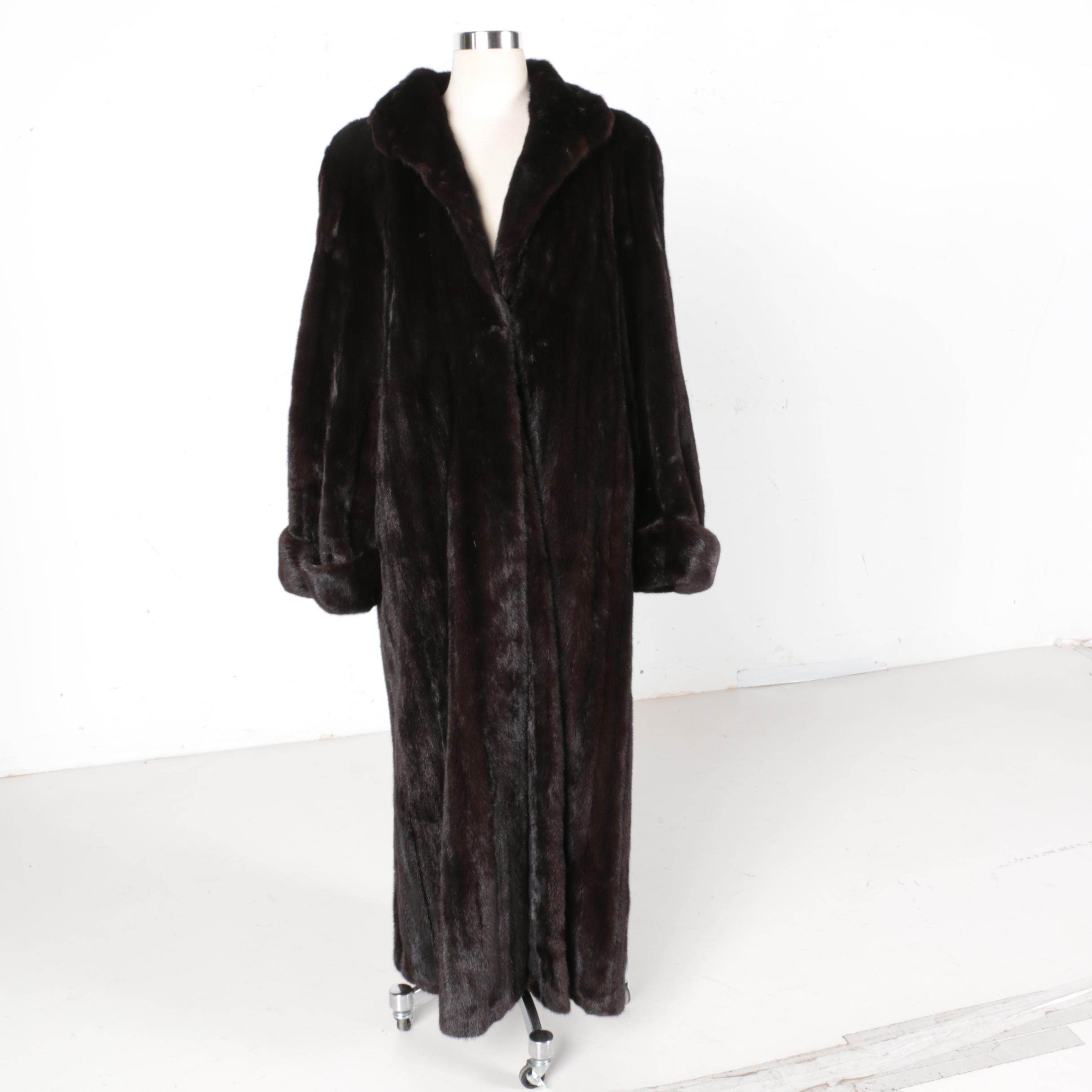 Dittrich Chocolate Mink Fur Coat