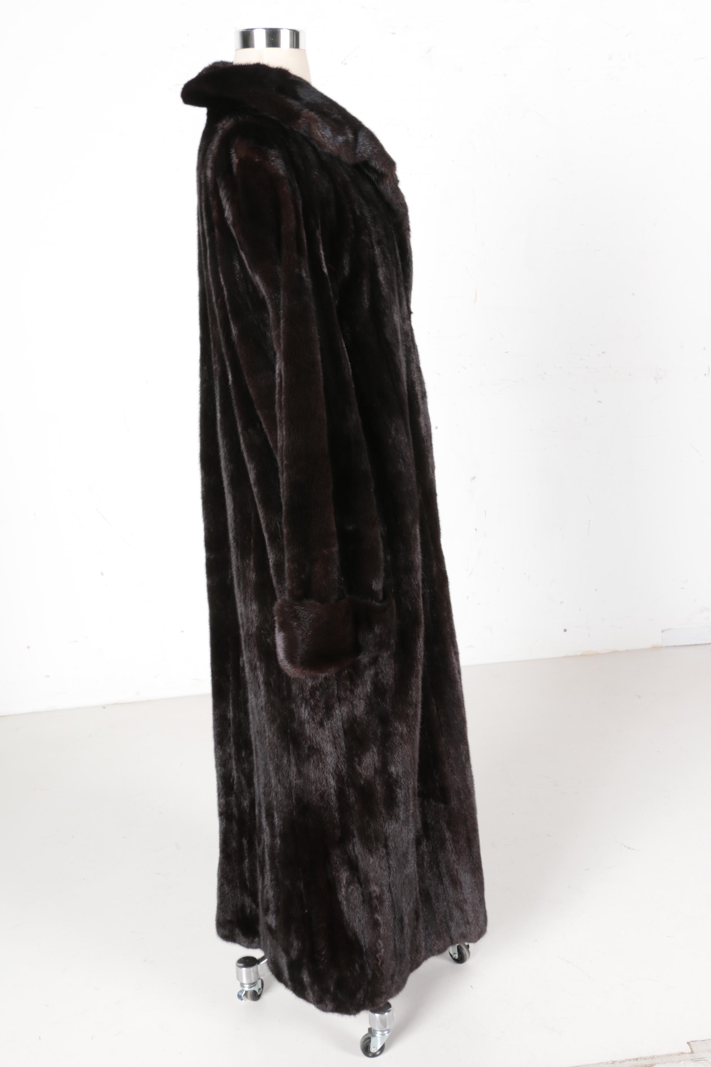 Dittrich Chocolate Mink Fur Coat