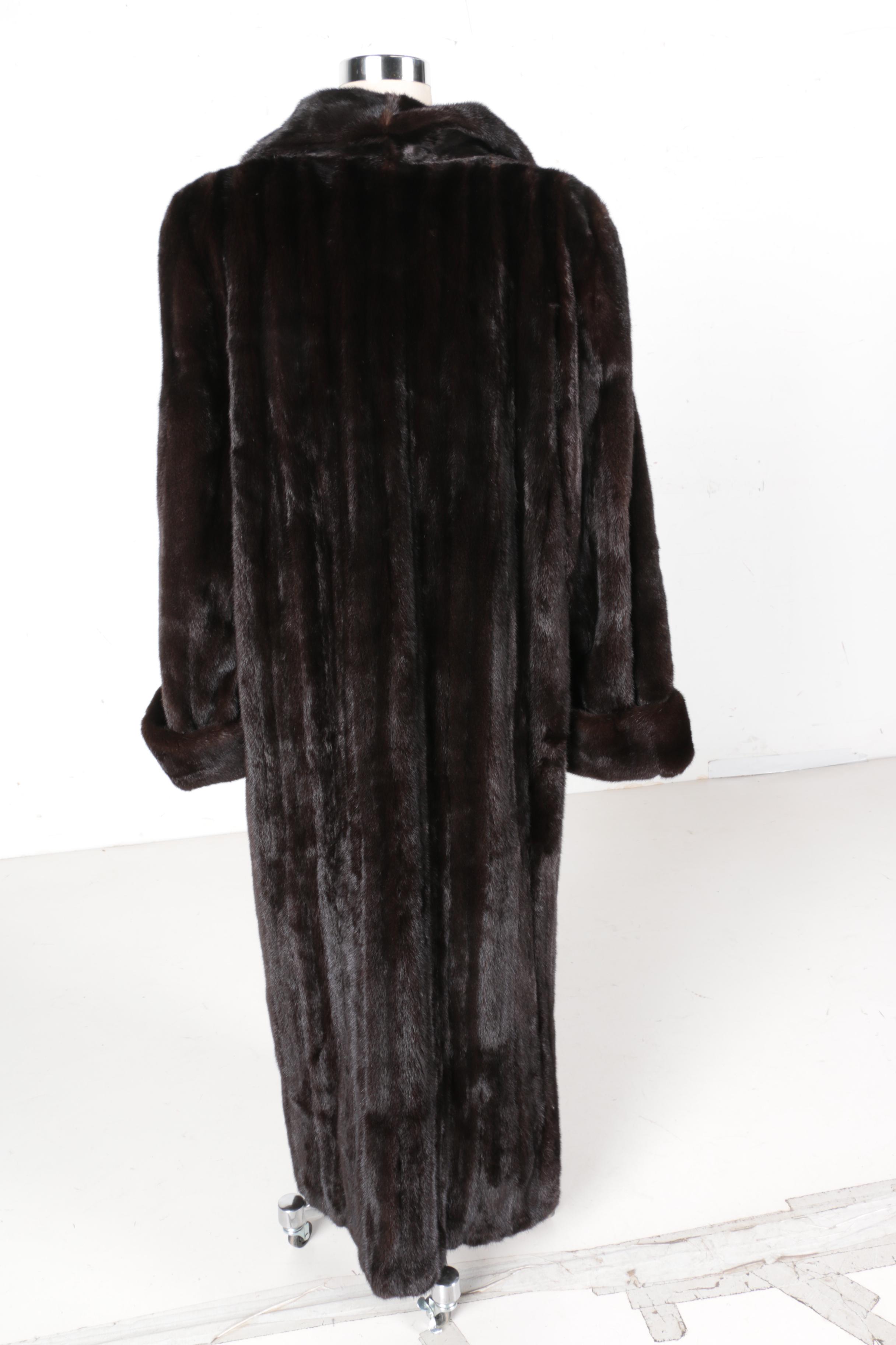 Dittrich Chocolate Mink Fur Coat