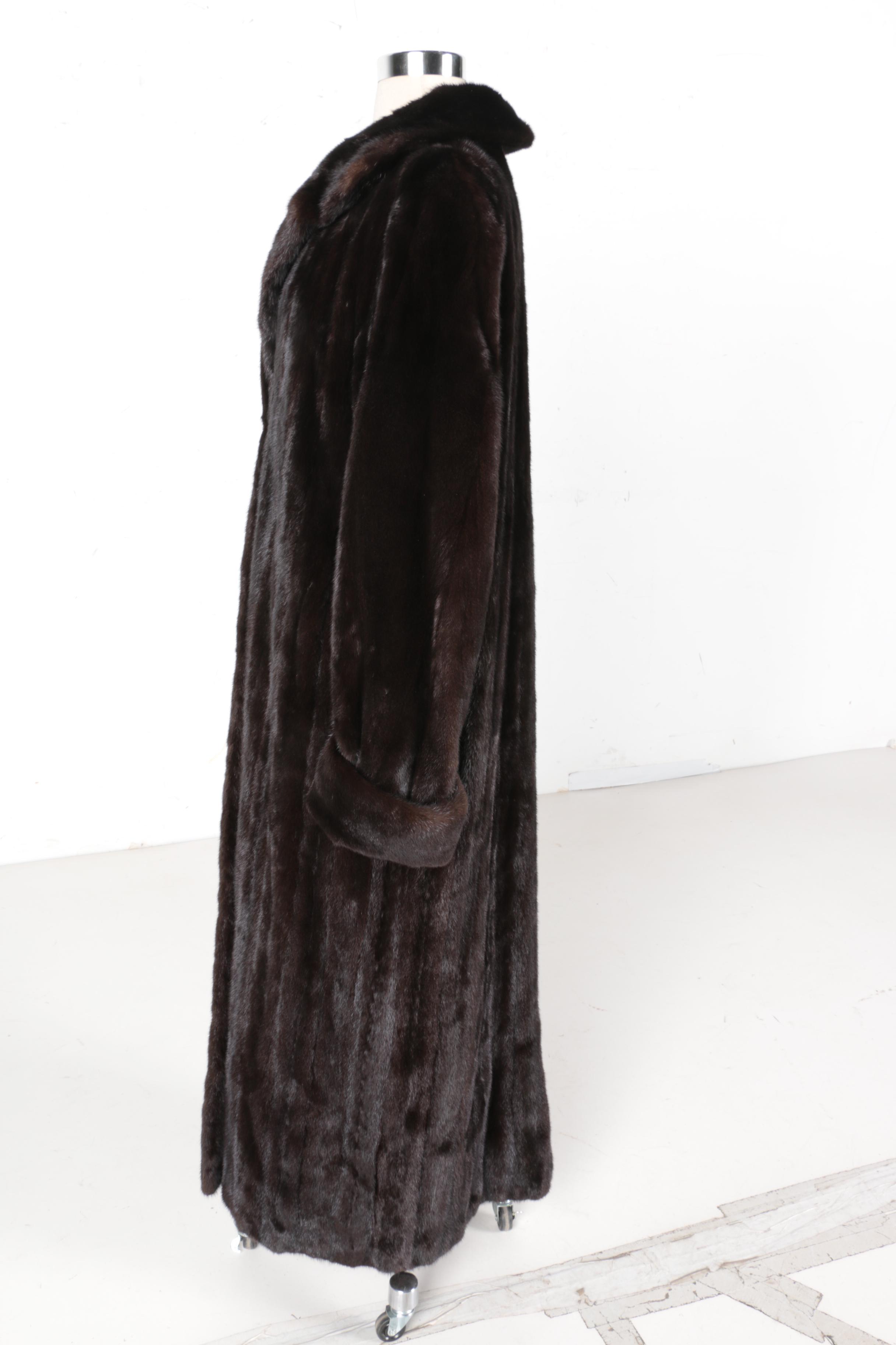 Dittrich Chocolate Mink Fur Coat
