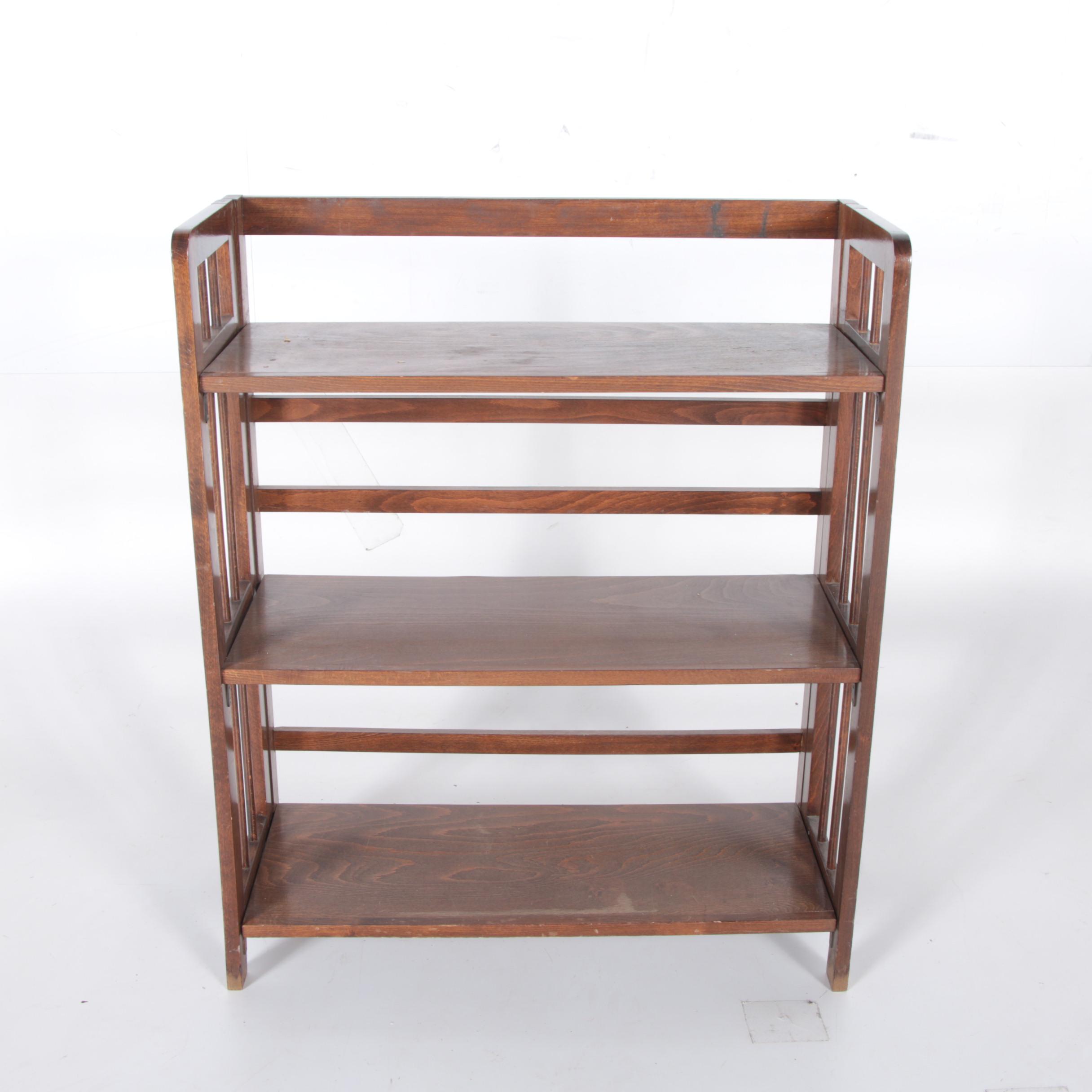 Art and Crafts Style Wooden Bookshelf