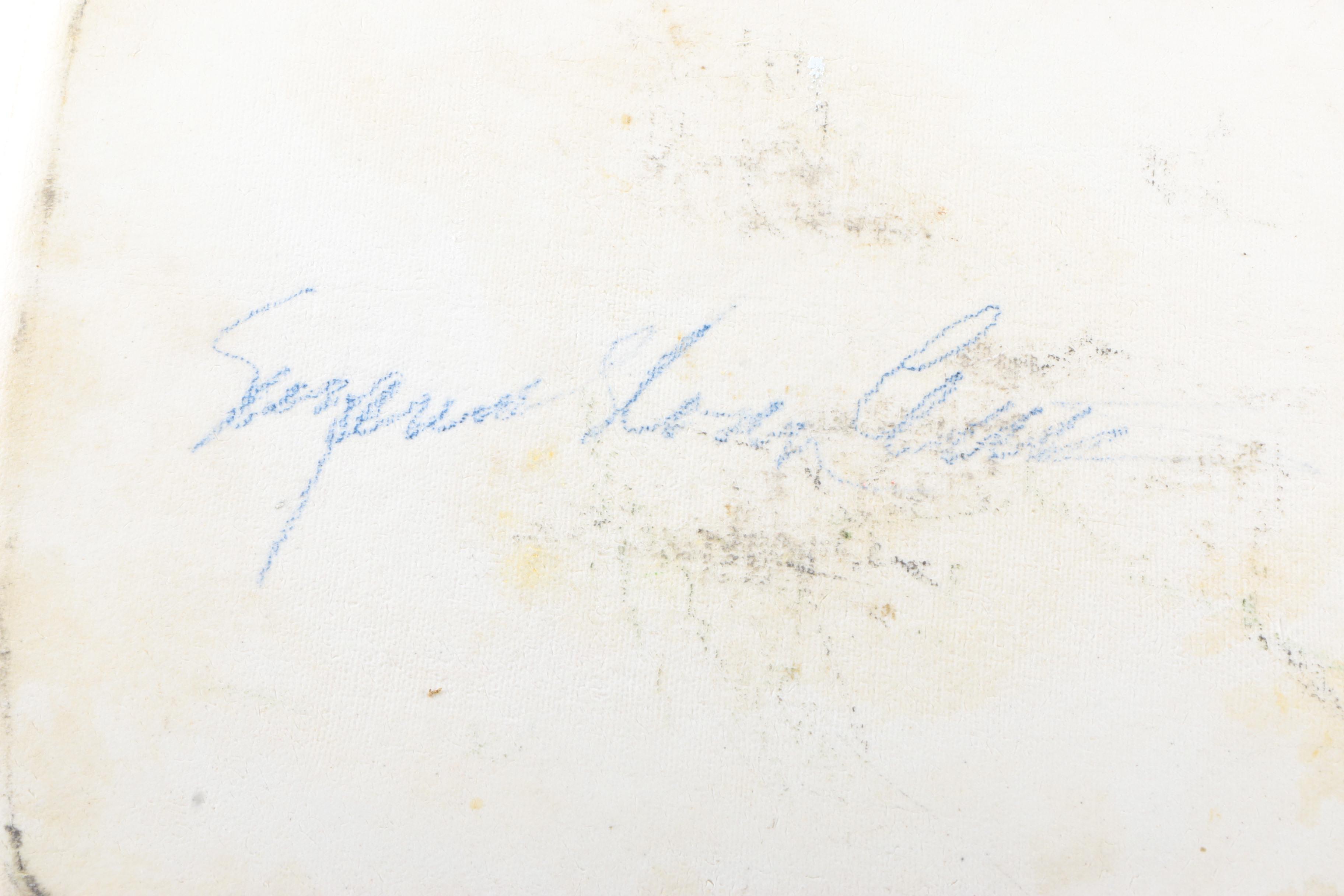 Signed Suzanne Sloan Lewis Platters  and Carved Gourds