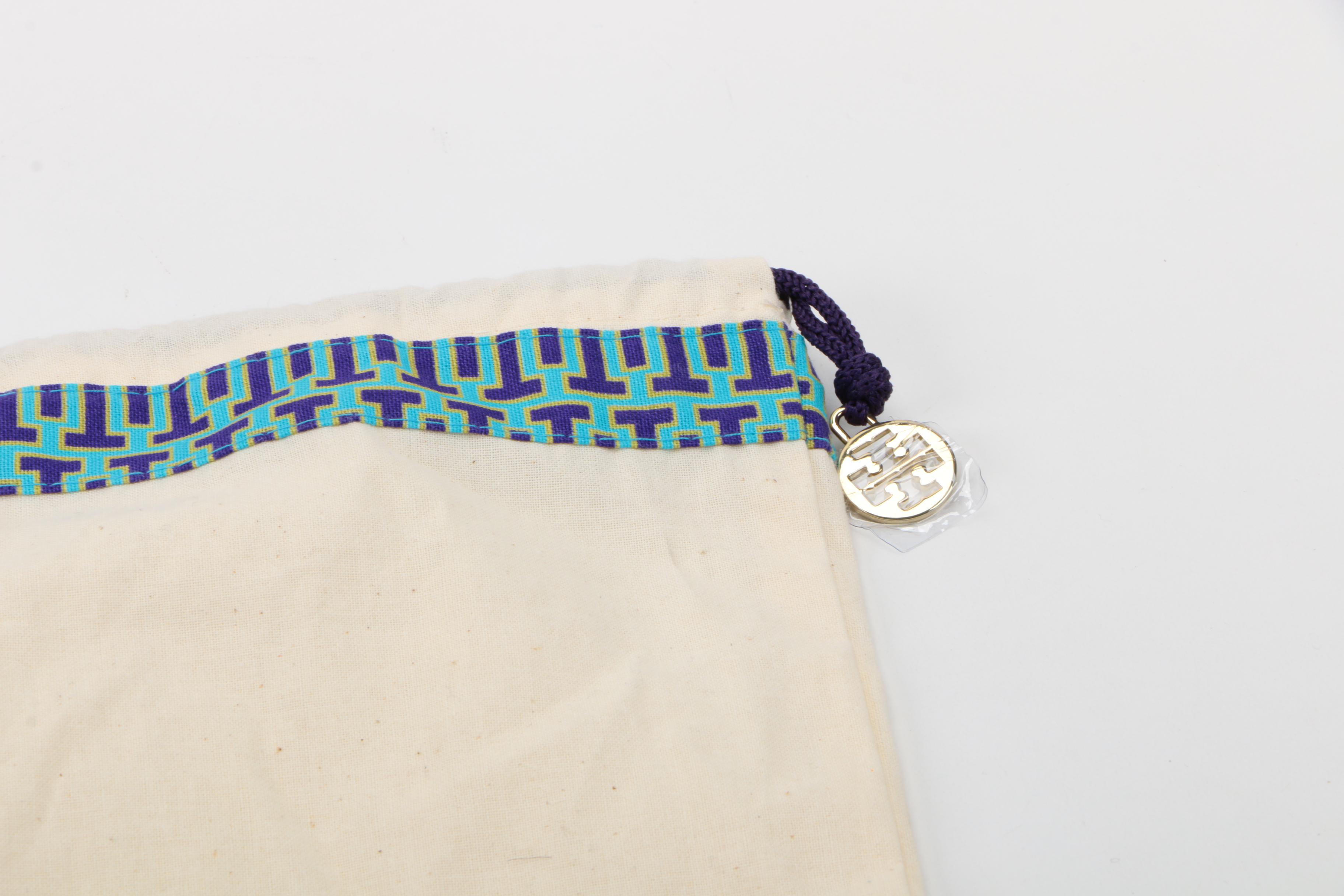 Tory Burch Metallic Logo Clutch