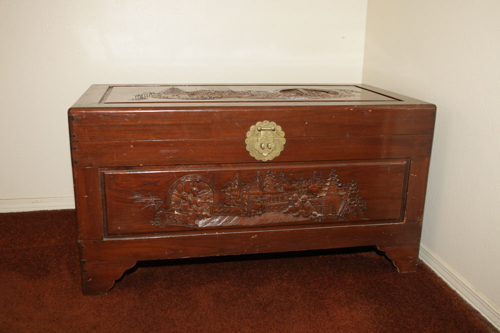 Asian Style Wood Chest
