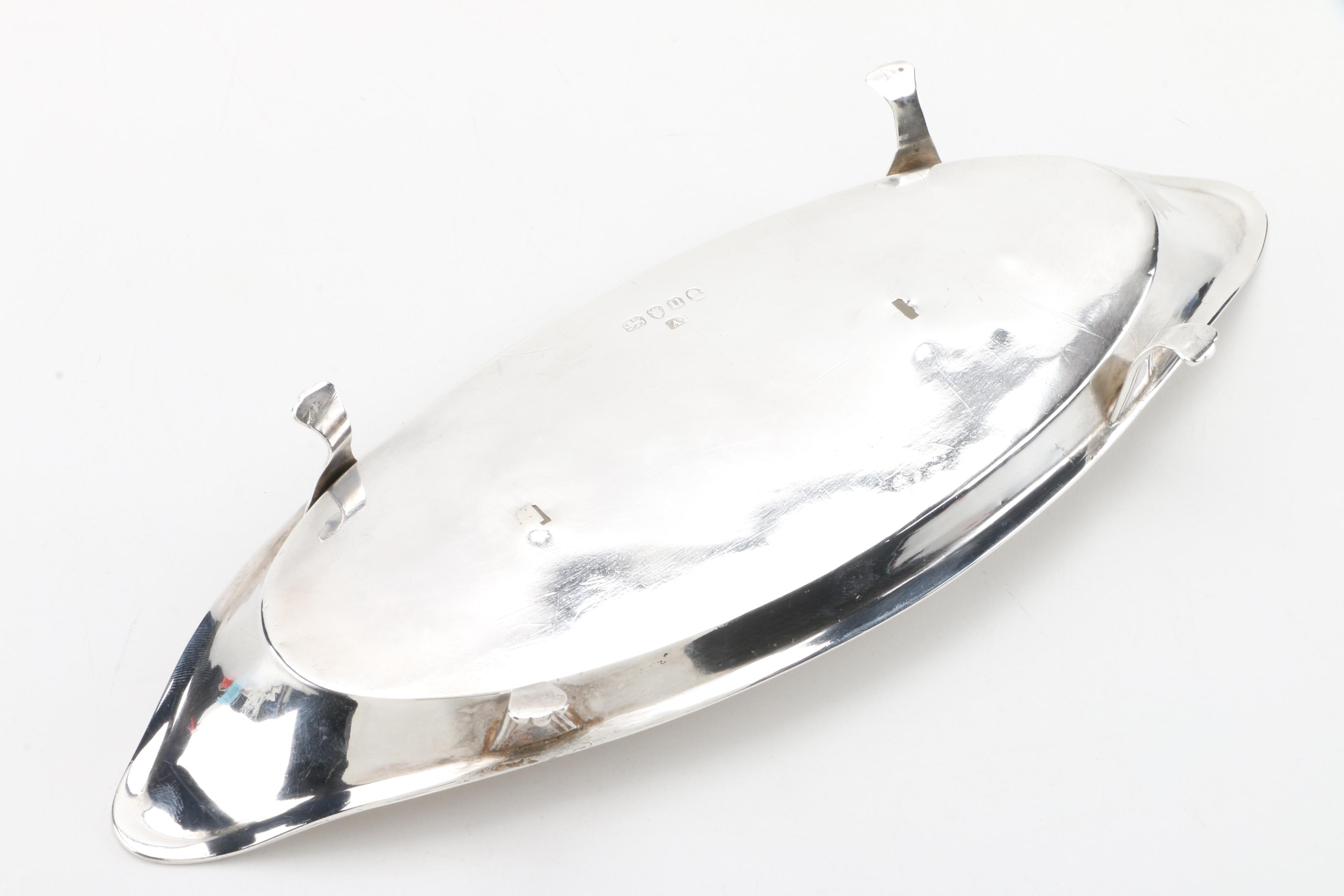 1795 London Sterling Silver Footed Oval Tray