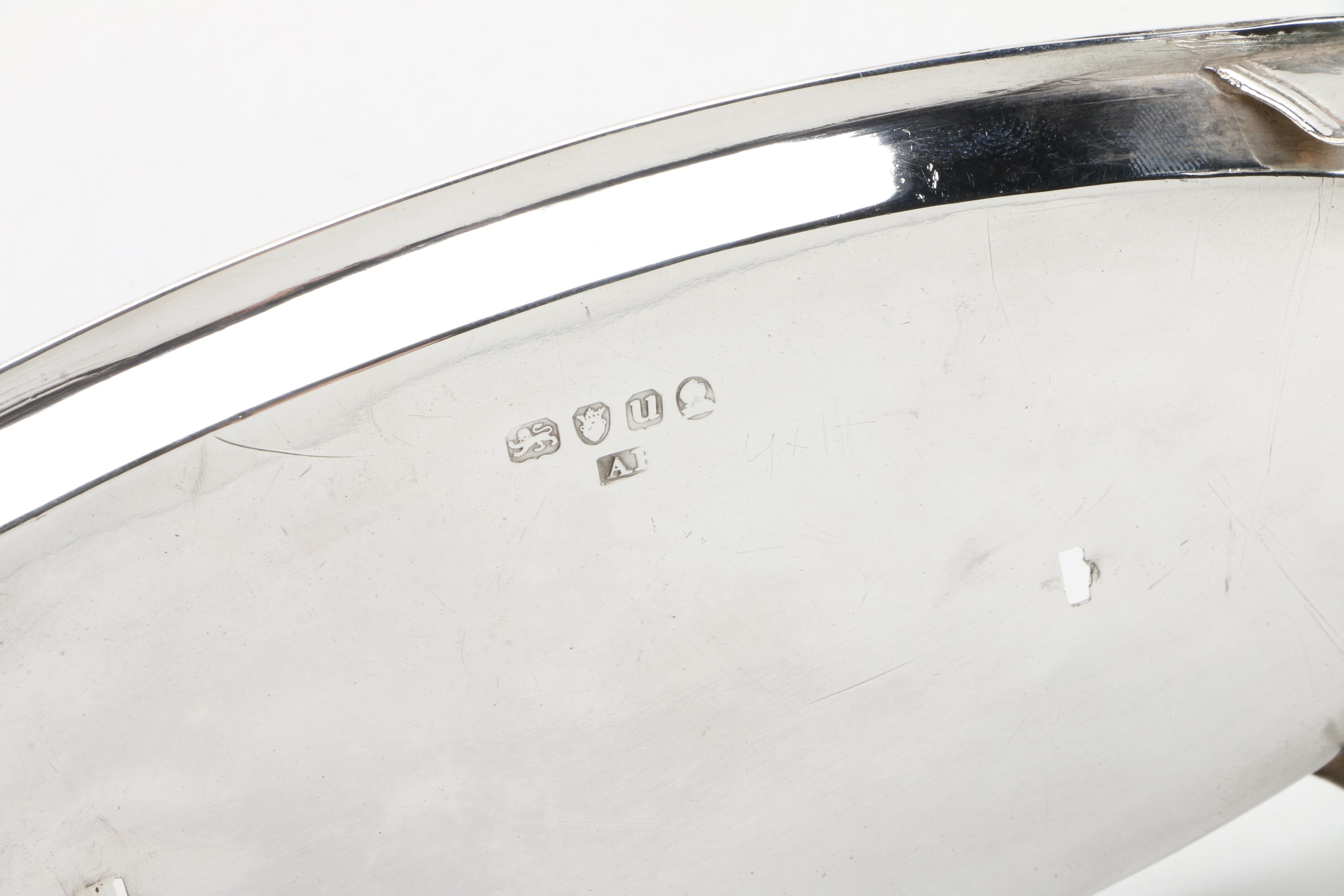 1795 London Sterling Silver Footed Oval Tray