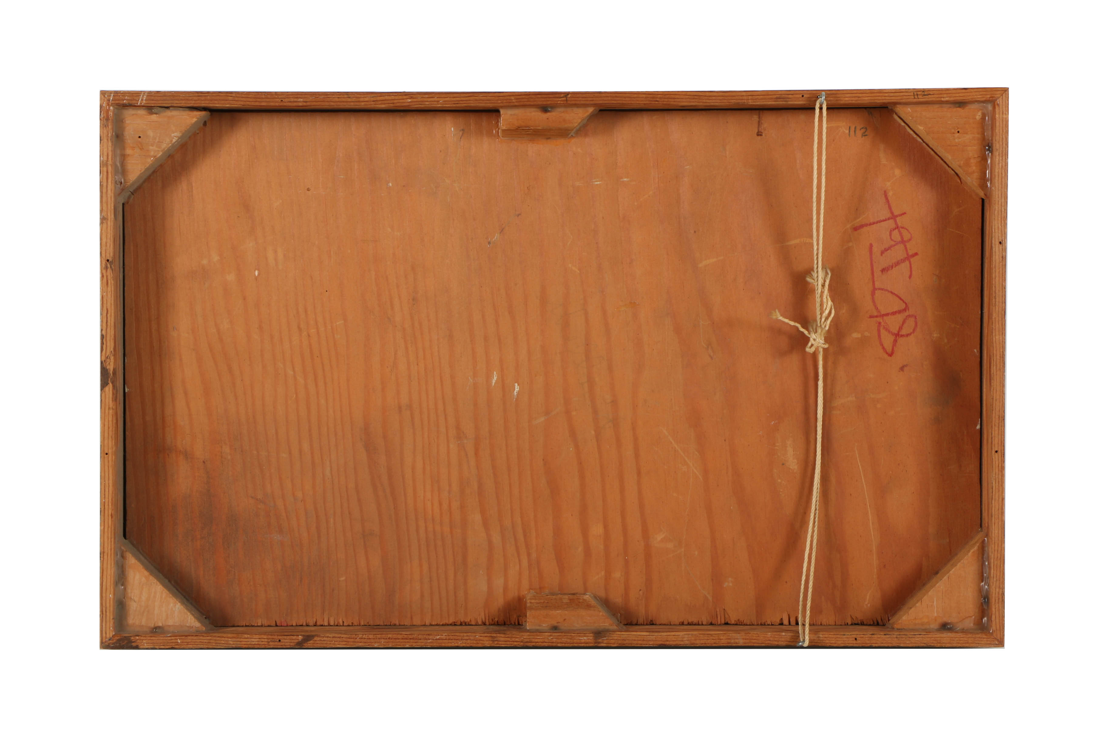 Eli Karpel Oil Painting on Panel of Abstract Scene