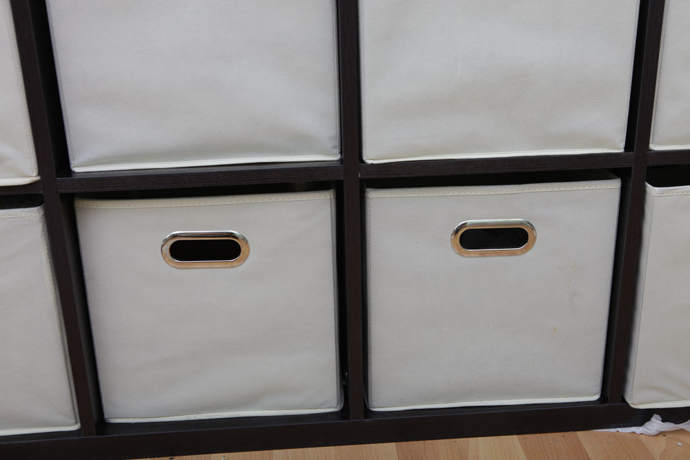 Storage Shelving with Bins