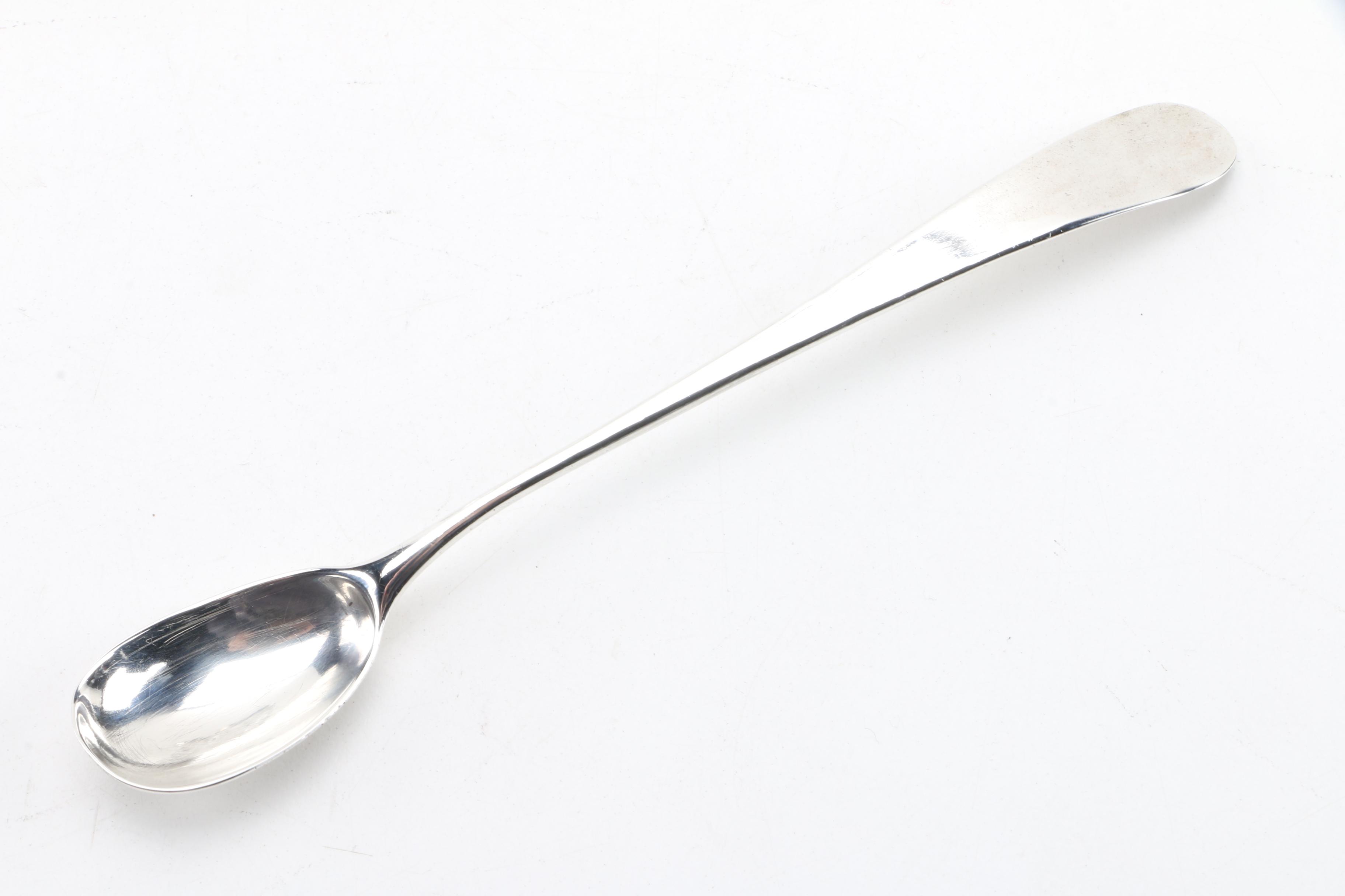 C. 1772-1773 Thomas & Jabez Daniell Sterling Cruet Stand with Bottles and Spoon