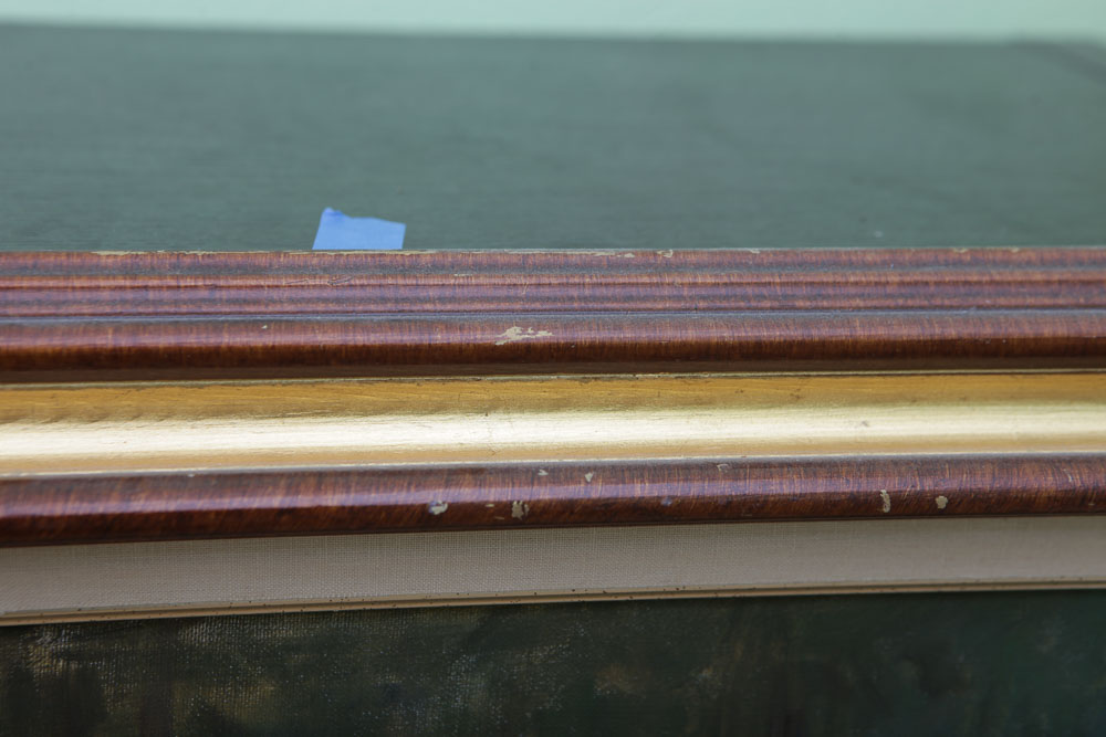 E.F.C. Oil Painting of a Winter Landscape