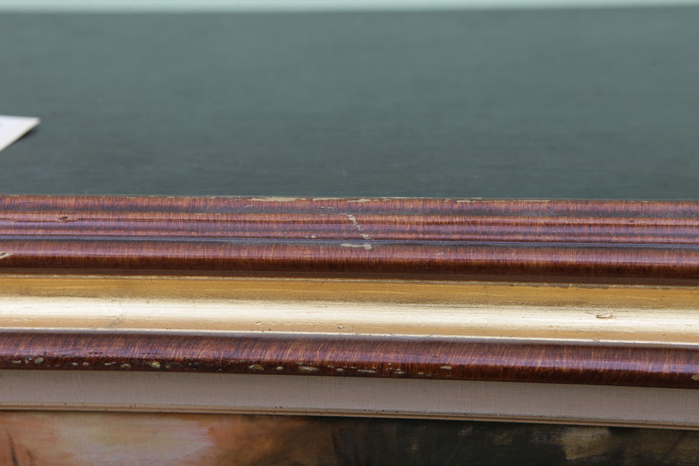 E.F.C. Oil Painting of a Winter Landscape