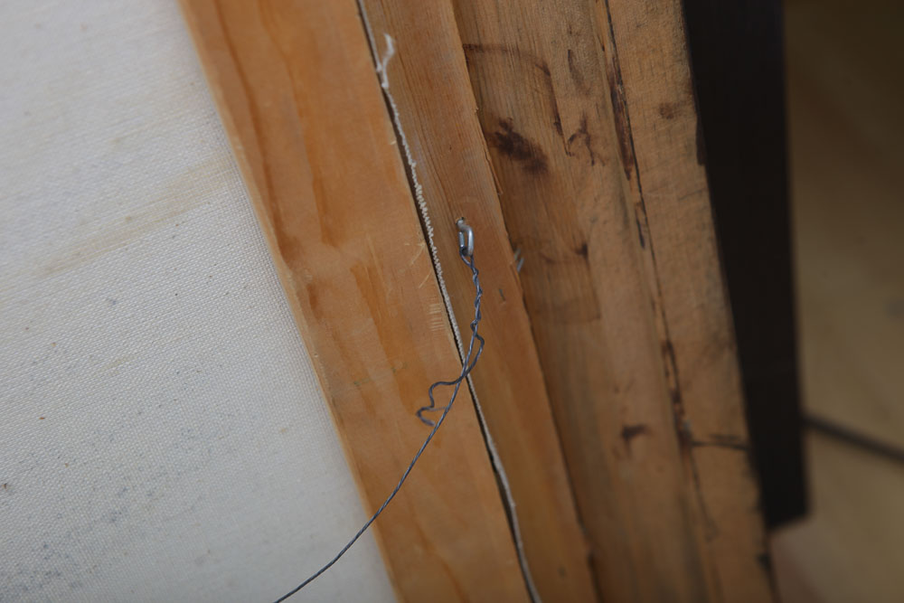 E.F.C. Oil Painting of a Winter Landscape