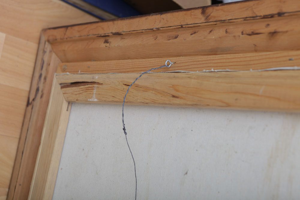 E.F.C. Oil Painting of a Winter Landscape