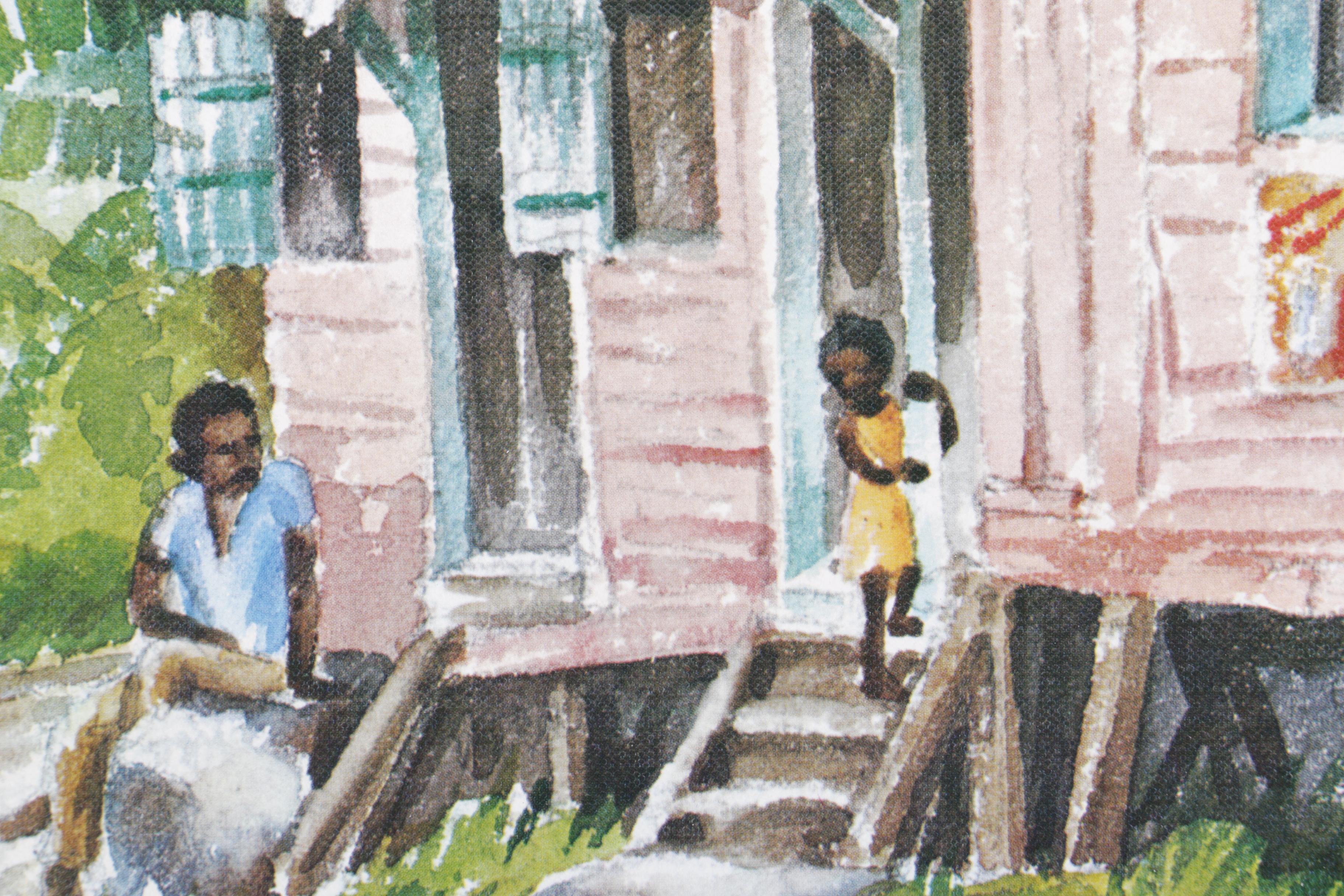 Pair of Reproduction Prints After Margaret K Rhodes's Jamaican Paintings